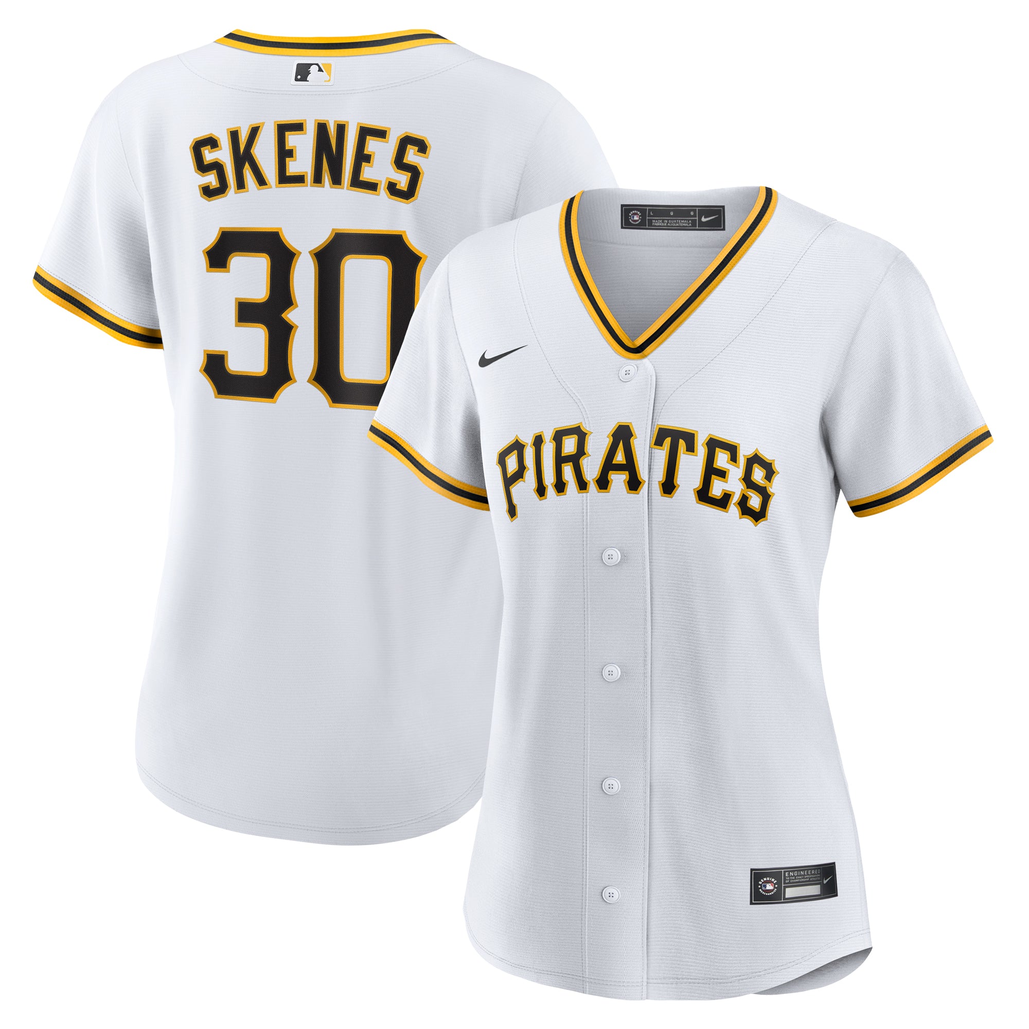 Women's Nike Paul Skenes White Pittsburgh Pirates Home Replica Player Jersey