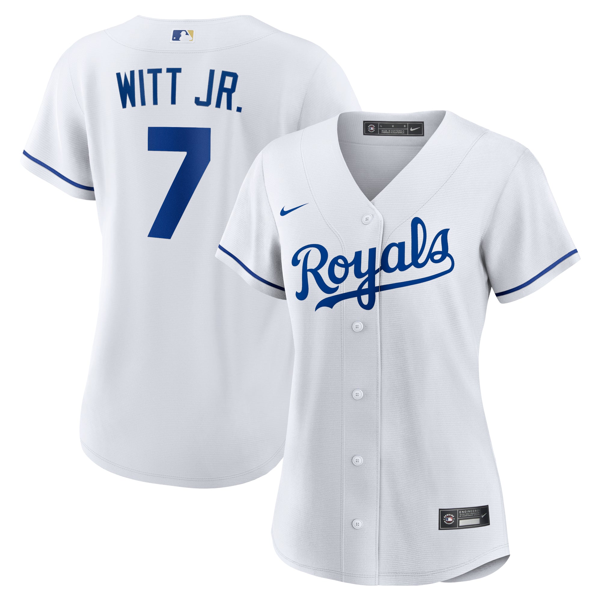 Women's Nike Bobby Witt Jr. White Kansas City Royals Home Replica Player Jersey