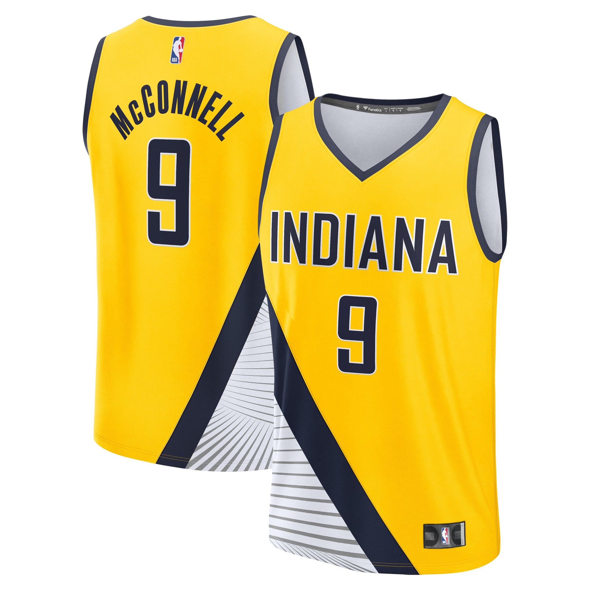 Youth Fanatics T.J. McConnell Gold Indiana Pacers Fast Break Player Jersey - Statement Edition