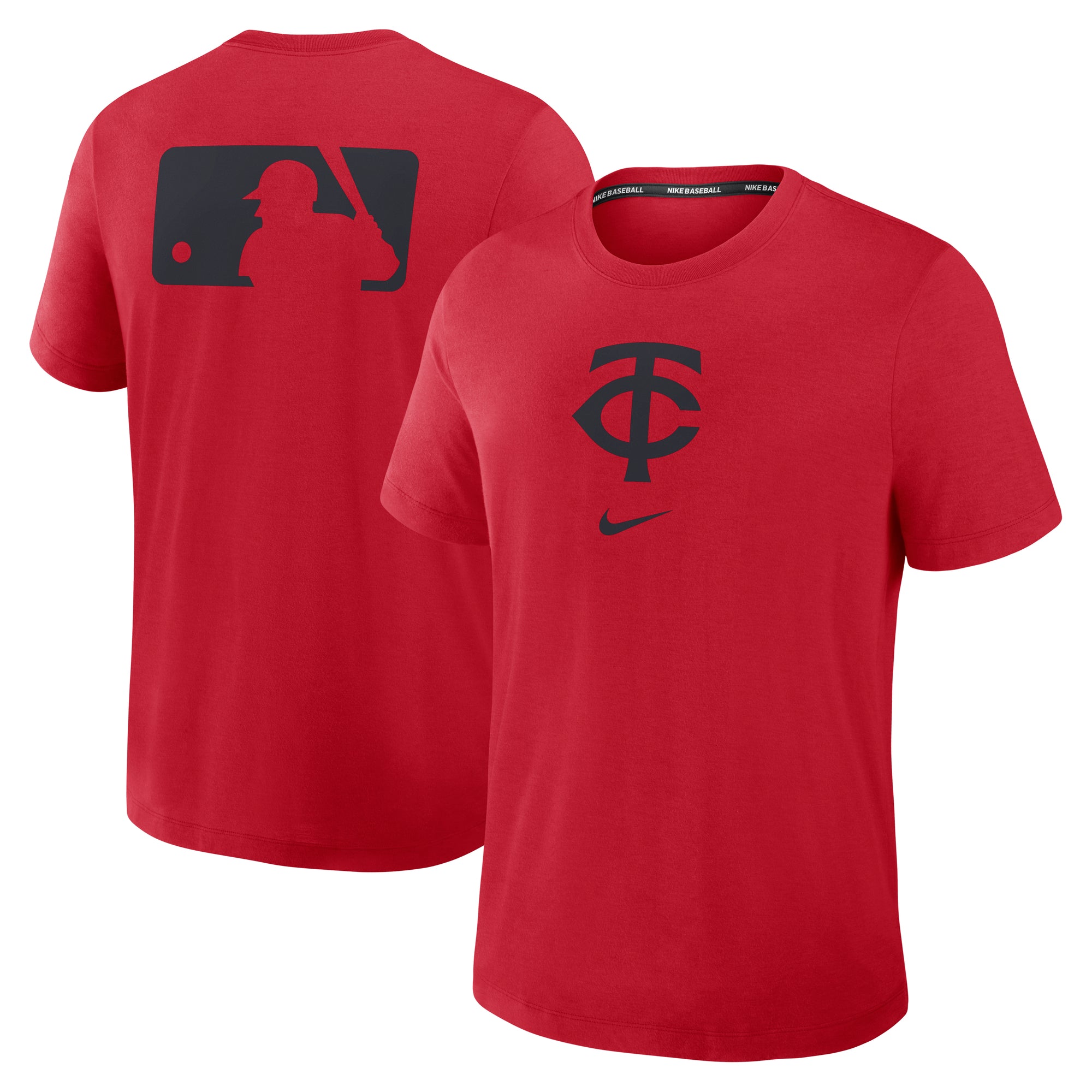 Men's Nike Red Minnesota Twins Authentic Collection Early Work Tri-Blend Dri-FIT T-Shirt