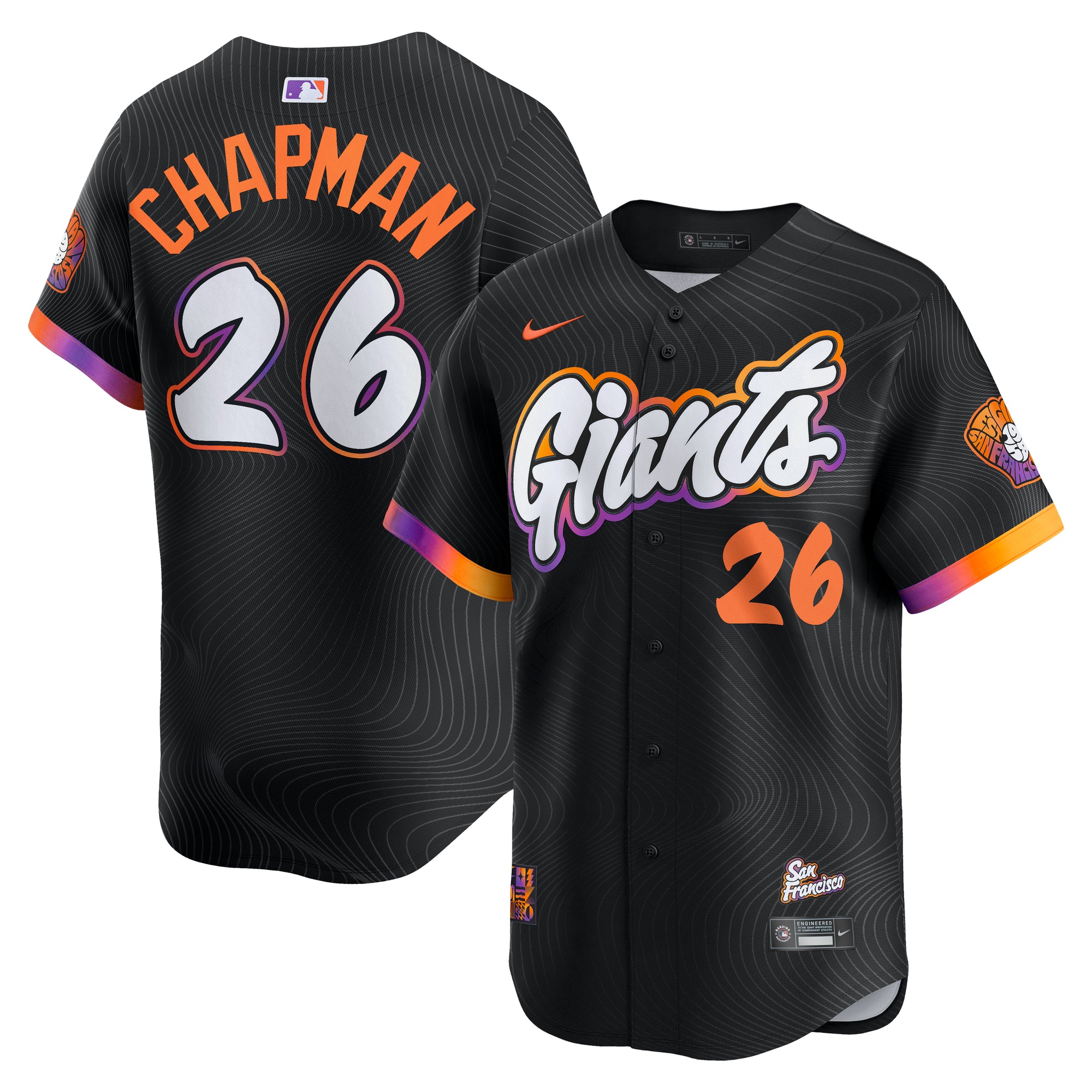Men's Nike Matt Chapman Anthracite San Francisco Giants 2025 City Connect Limited Jersey