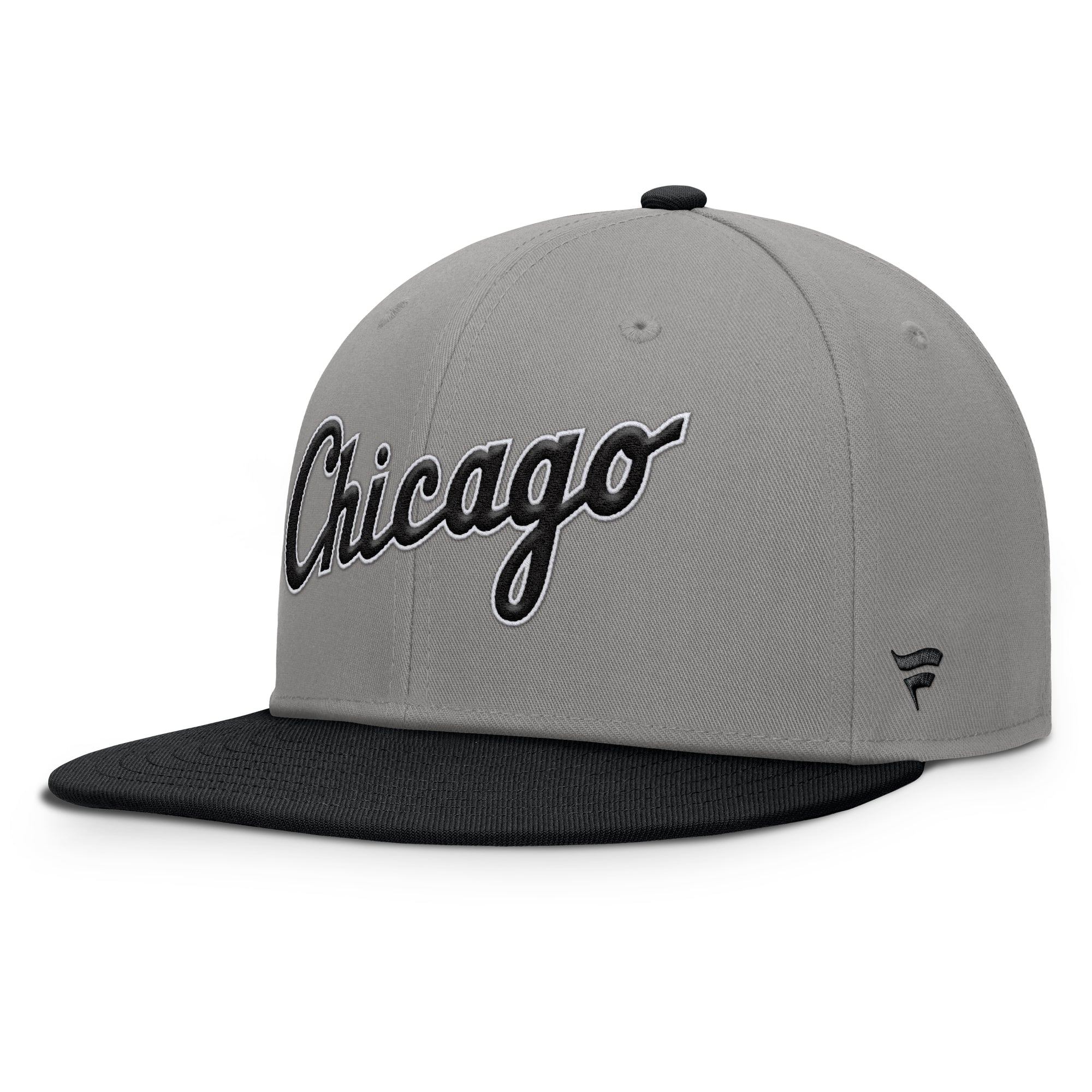 Men's Fanatics Gray/Black Chicago White Sox Clubhouse Dugout Fitted Hat