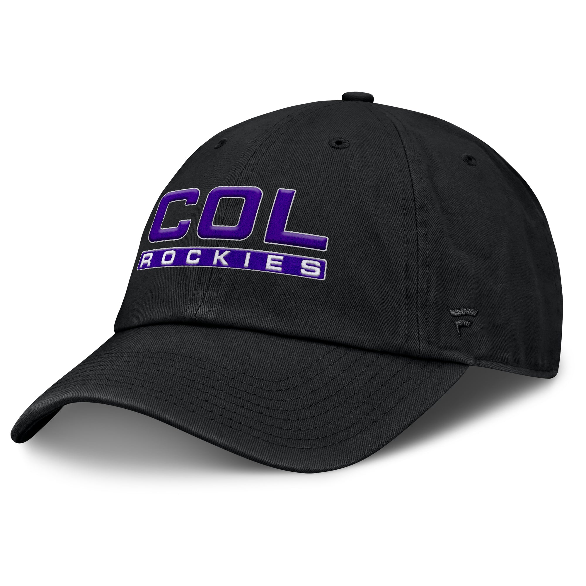 Women's Fanatics Black Colorado Rockies Fly Out Adjustable Hat