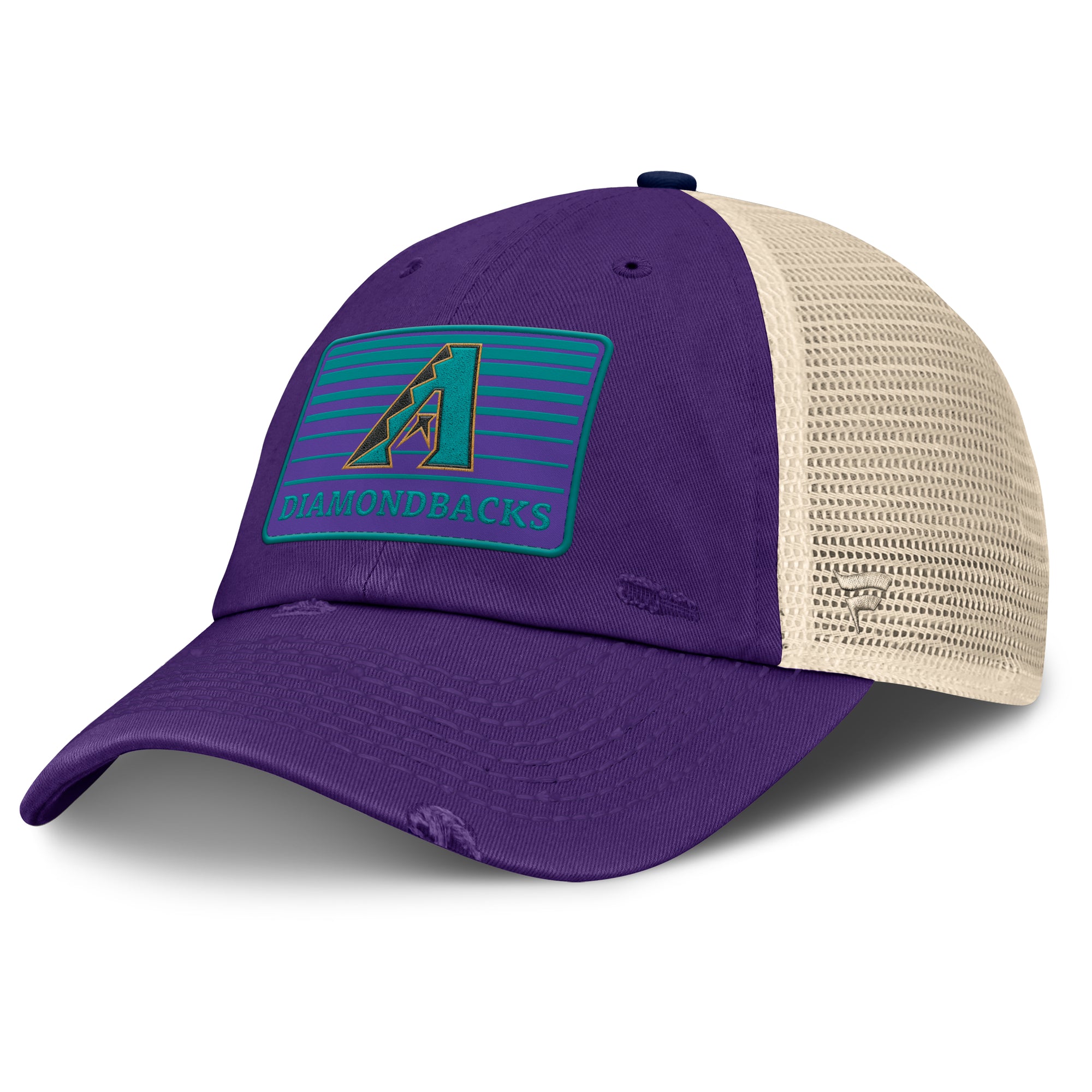Men's Fanatics  Purple/Natural Arizona Diamondbacks Cooperstown Collection Eastbound Mesh Adjustable Hat