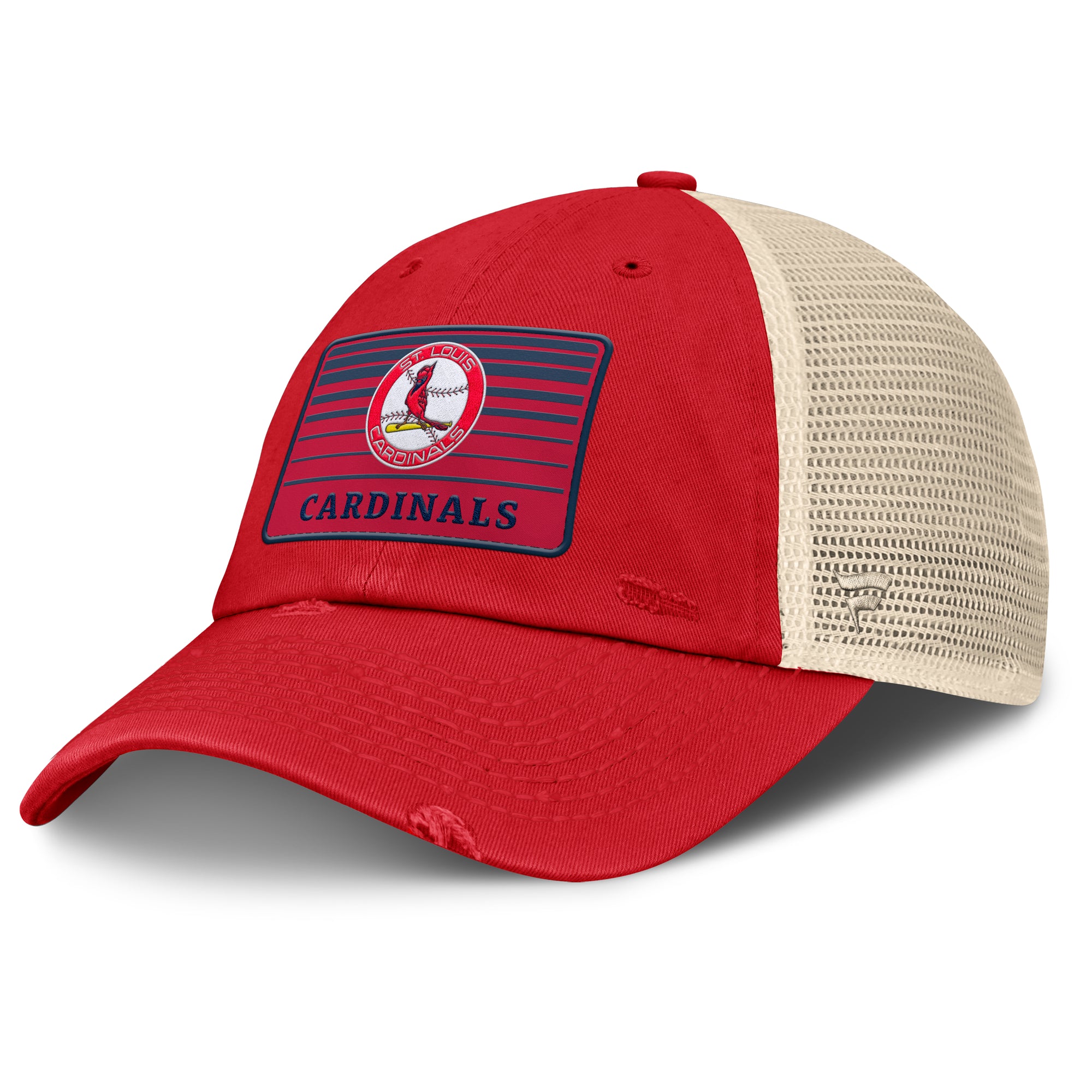 Men's Fanatics  Red/Natural St. Louis Cardinals Cooperstown Collection Eastbound Mesh Adjustable Hat