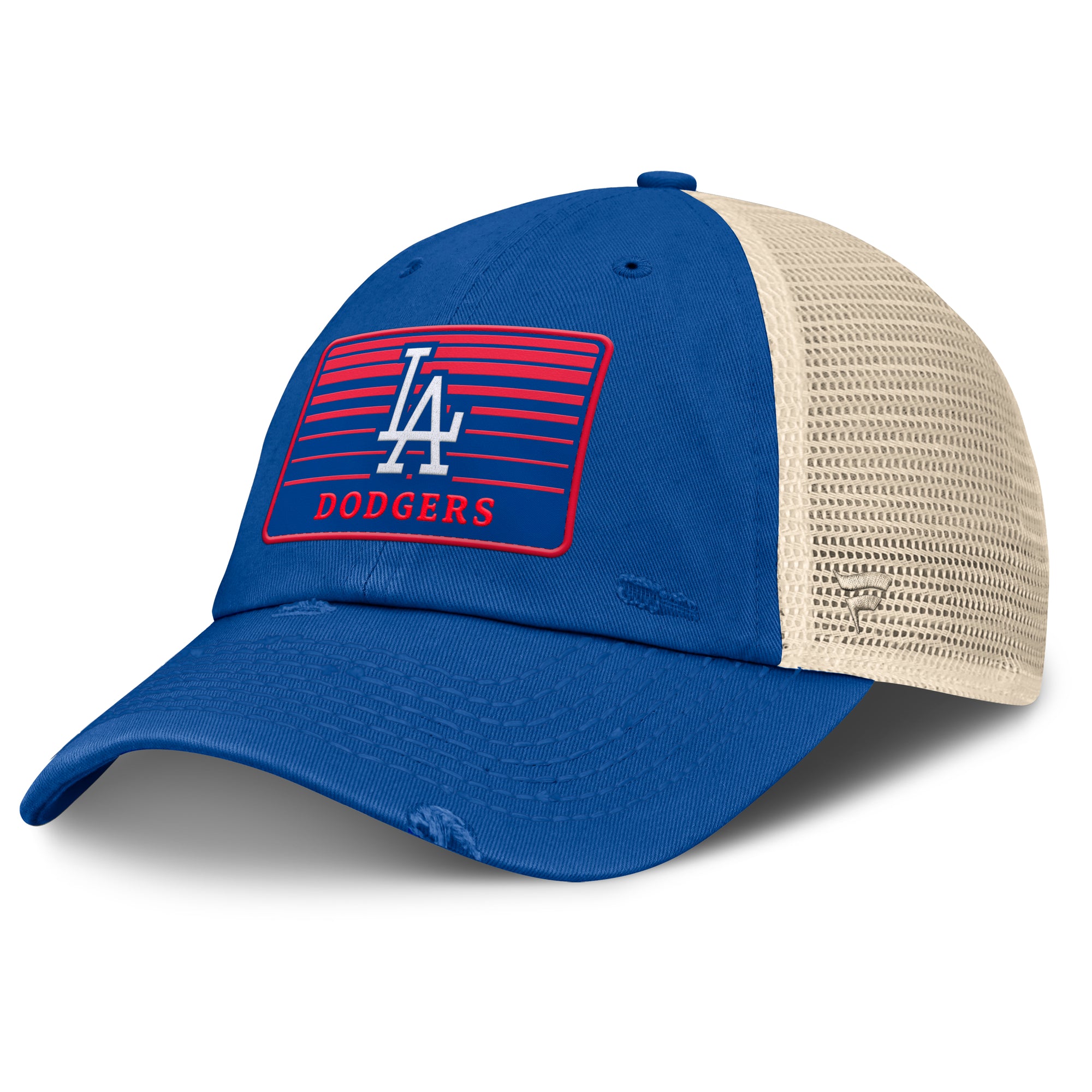 Men's Fanatics  Royal/Natural Los Angeles Dodgers Cooperstown Collection Eastbound Mesh Adjustable Hat