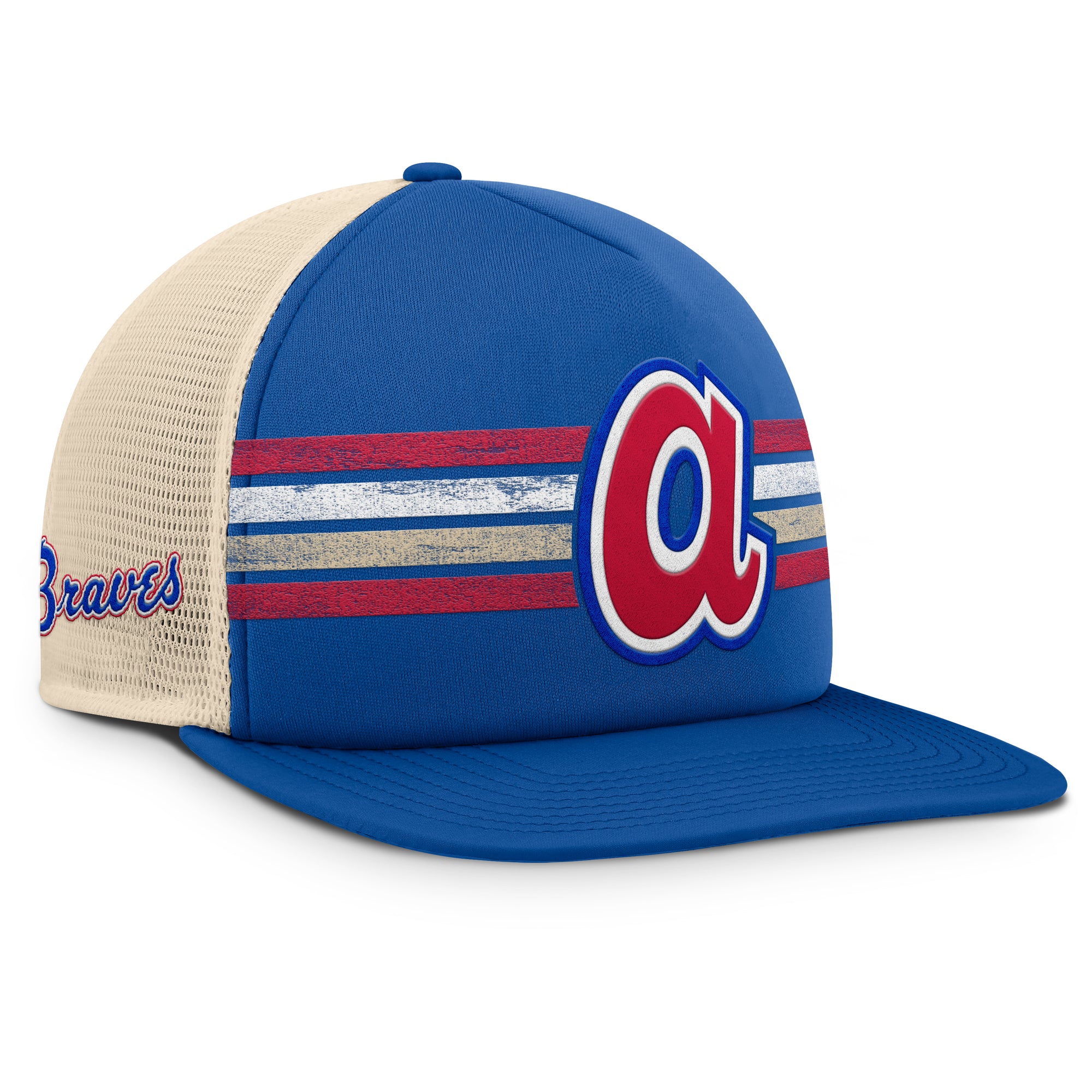 Men's Fanatics Royal/Natural Atlanta Braves Cooperstown Collection Powers Snapback Hat