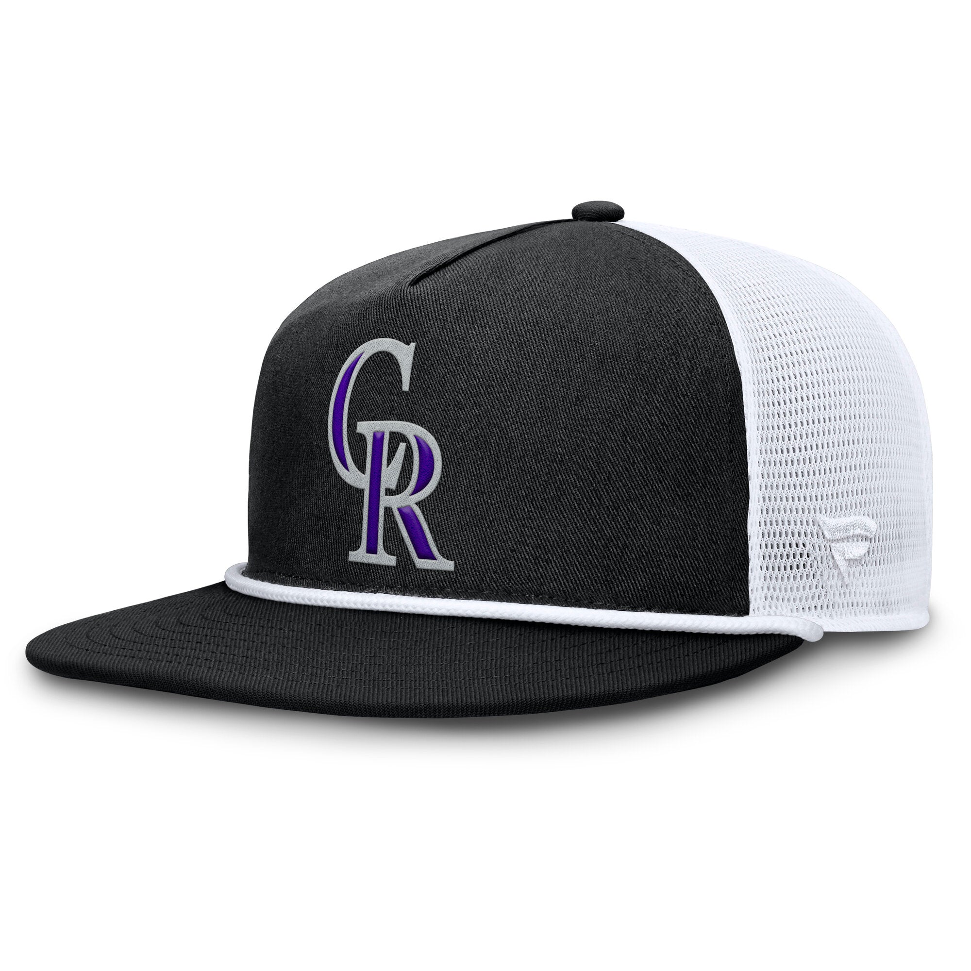 Men's Fanatics Black/White Colorado Rockies Clubhouse Change Up Snapback Hat
