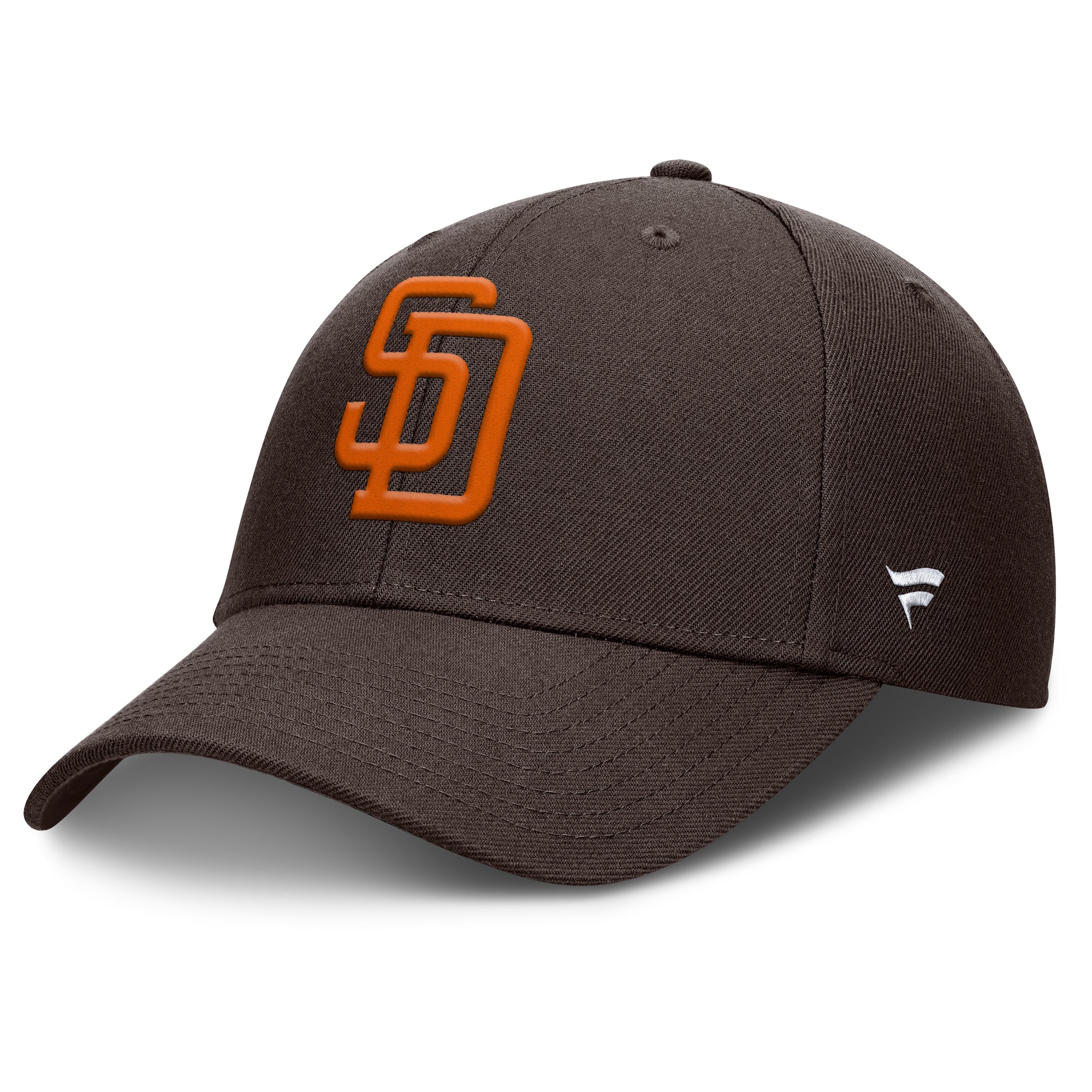 Men's Fanatics  Brown San Diego Padres Cooperstown Collection Core Adjustable Hat