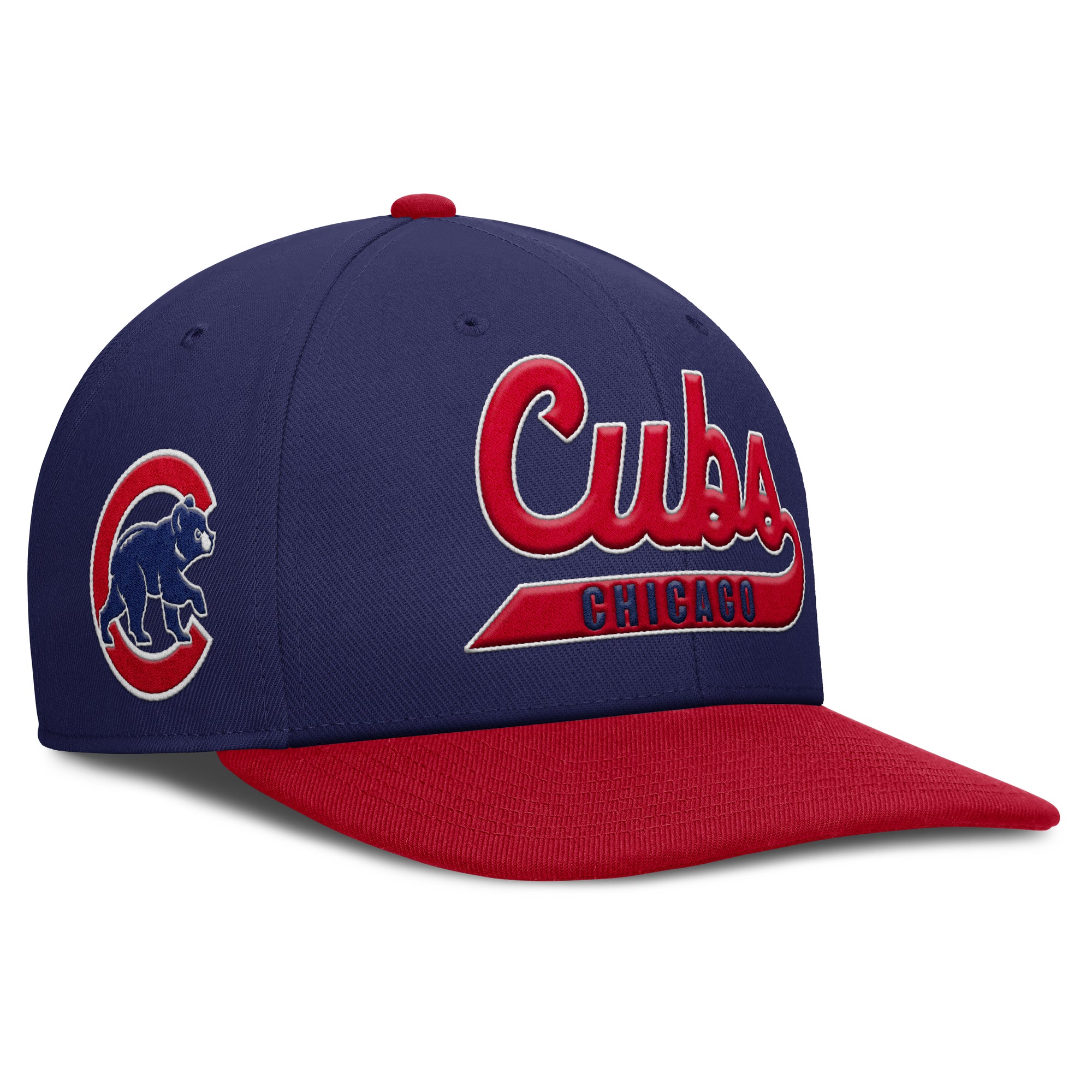 Men's Nike Royal/Red Chicago Cubs Pro Performance Snapback Hat