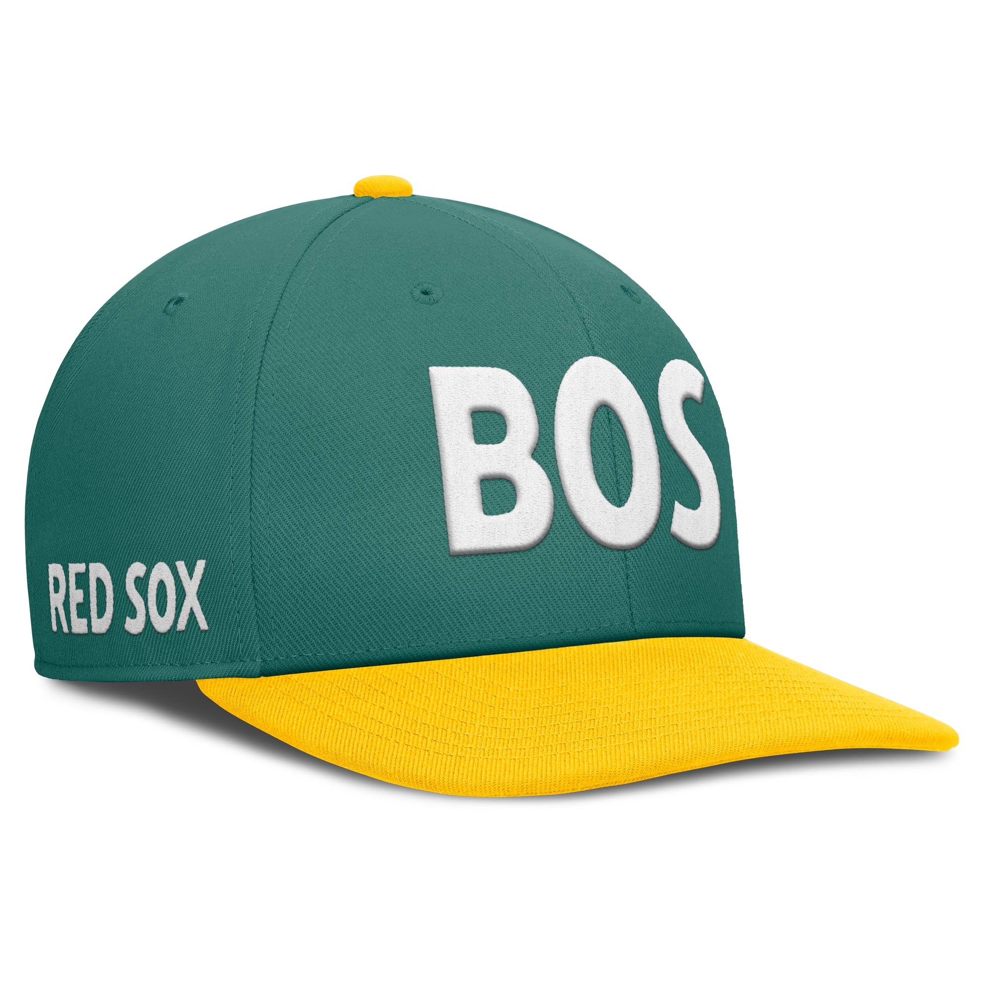Men's Nike  Green/Yellow Boston Red Sox 2025 City Connect Pro Performance Snapback Hat
