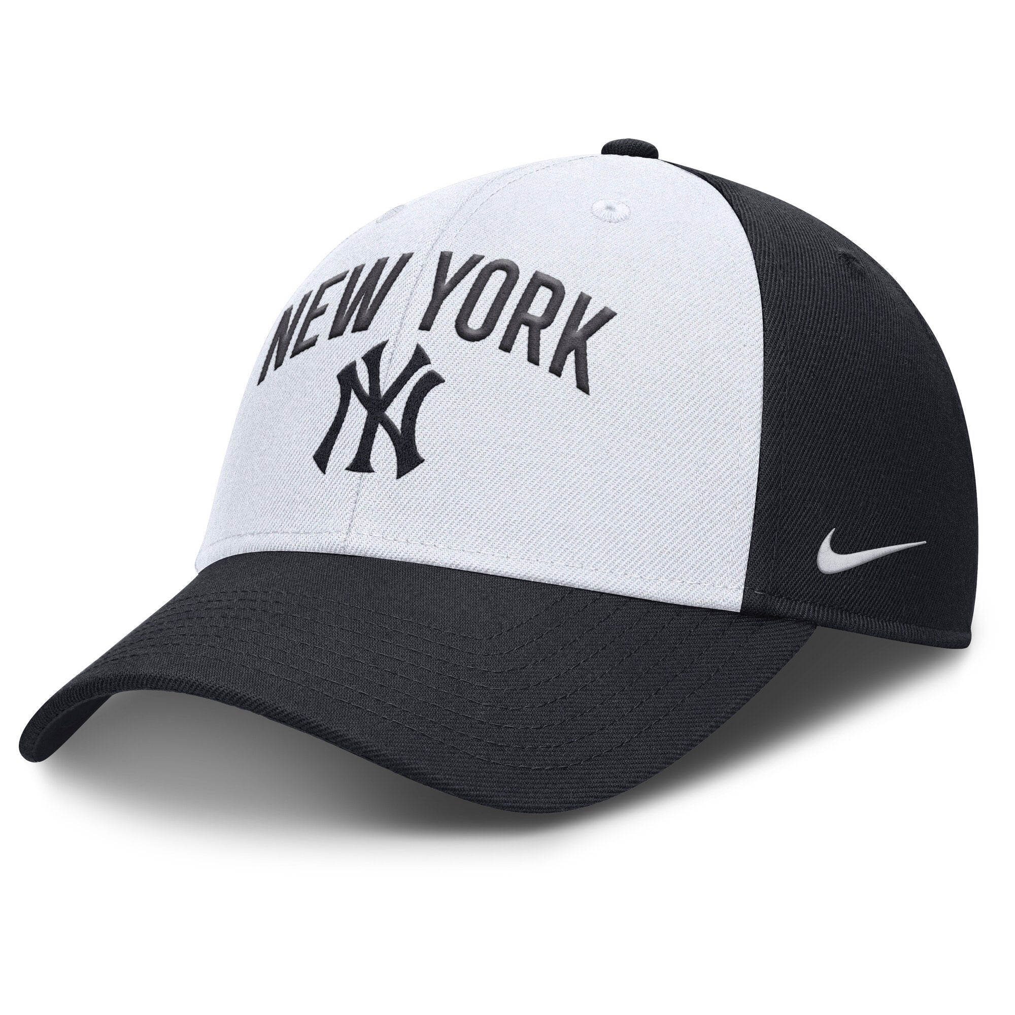 Men's Nike White/Navy New York Yankees Club Performance Adjustable Hat