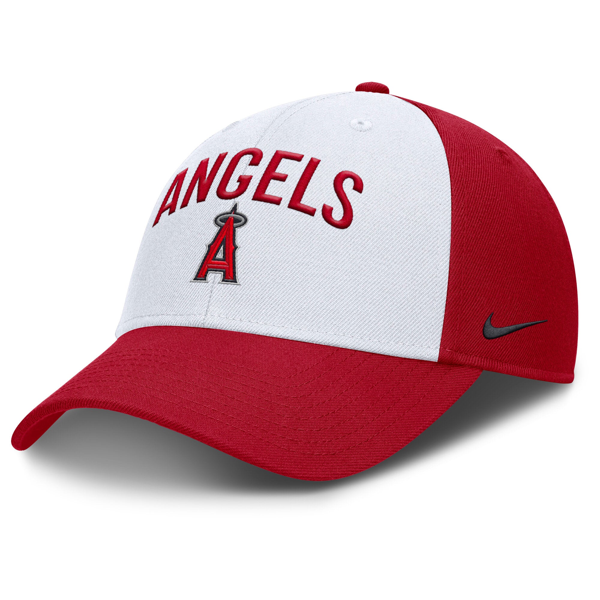 Men's Nike White/Red Los Angeles Angels Club Performance Adjustable Hat