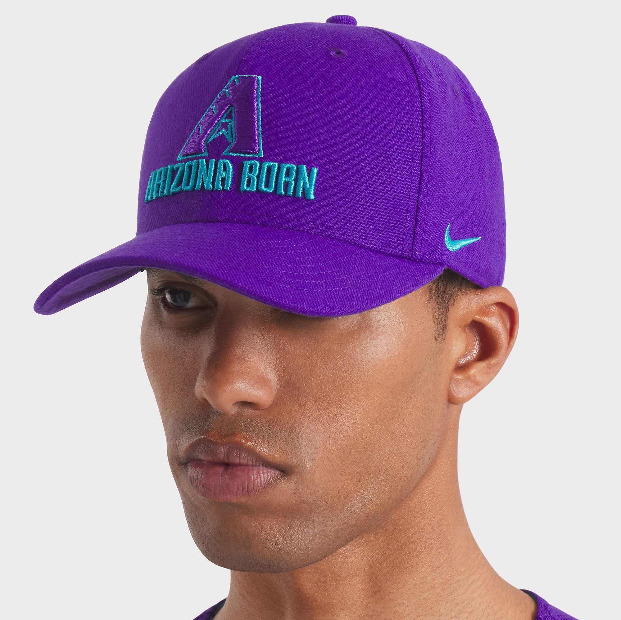Men's Nike  Purple Arizona Diamondbacks 2025 City Connect Rise Swoosh Performance Flex Hat