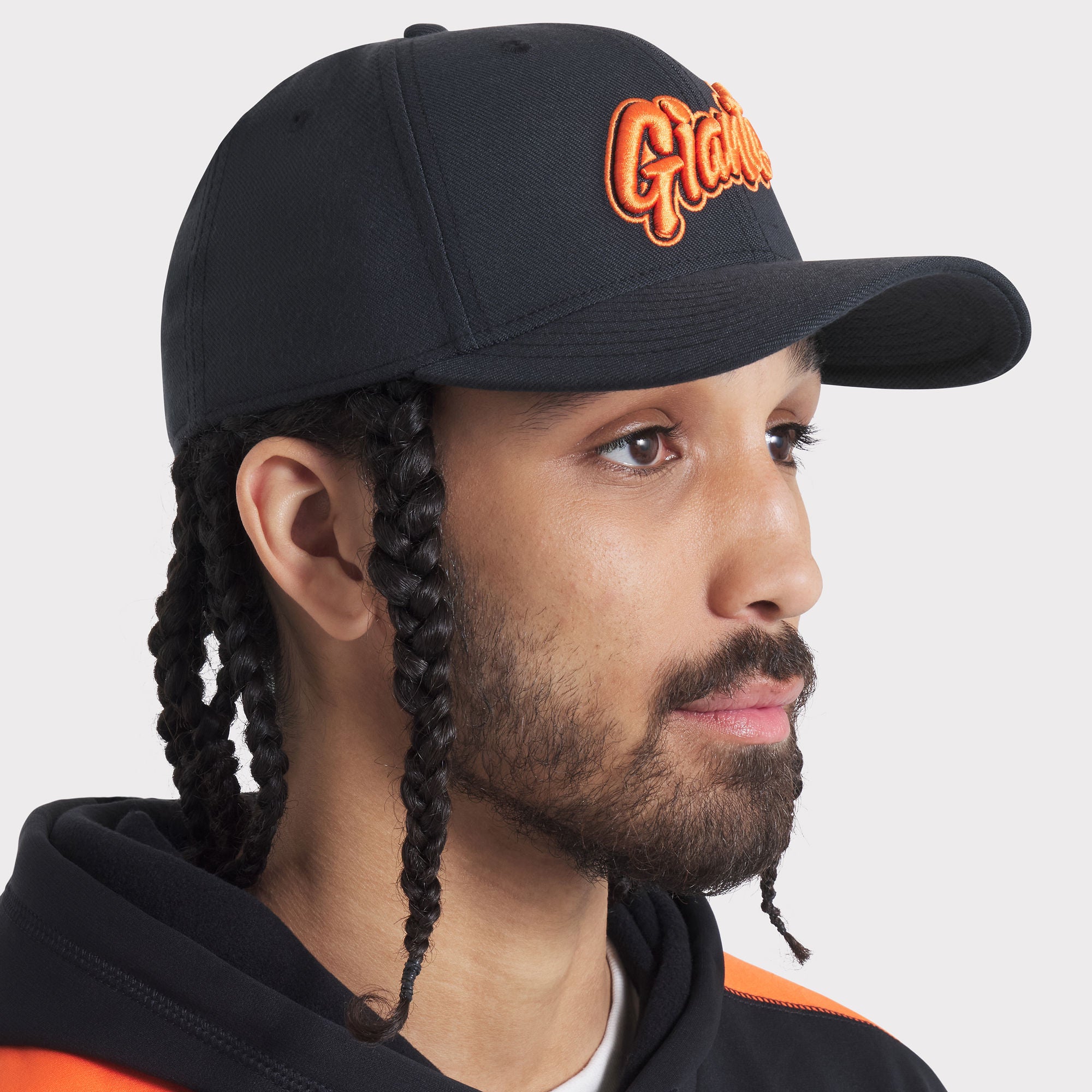Men's Nike  Black San Francisco Giants 2025 City Connect Rise Swoosh Performance Flex Hat