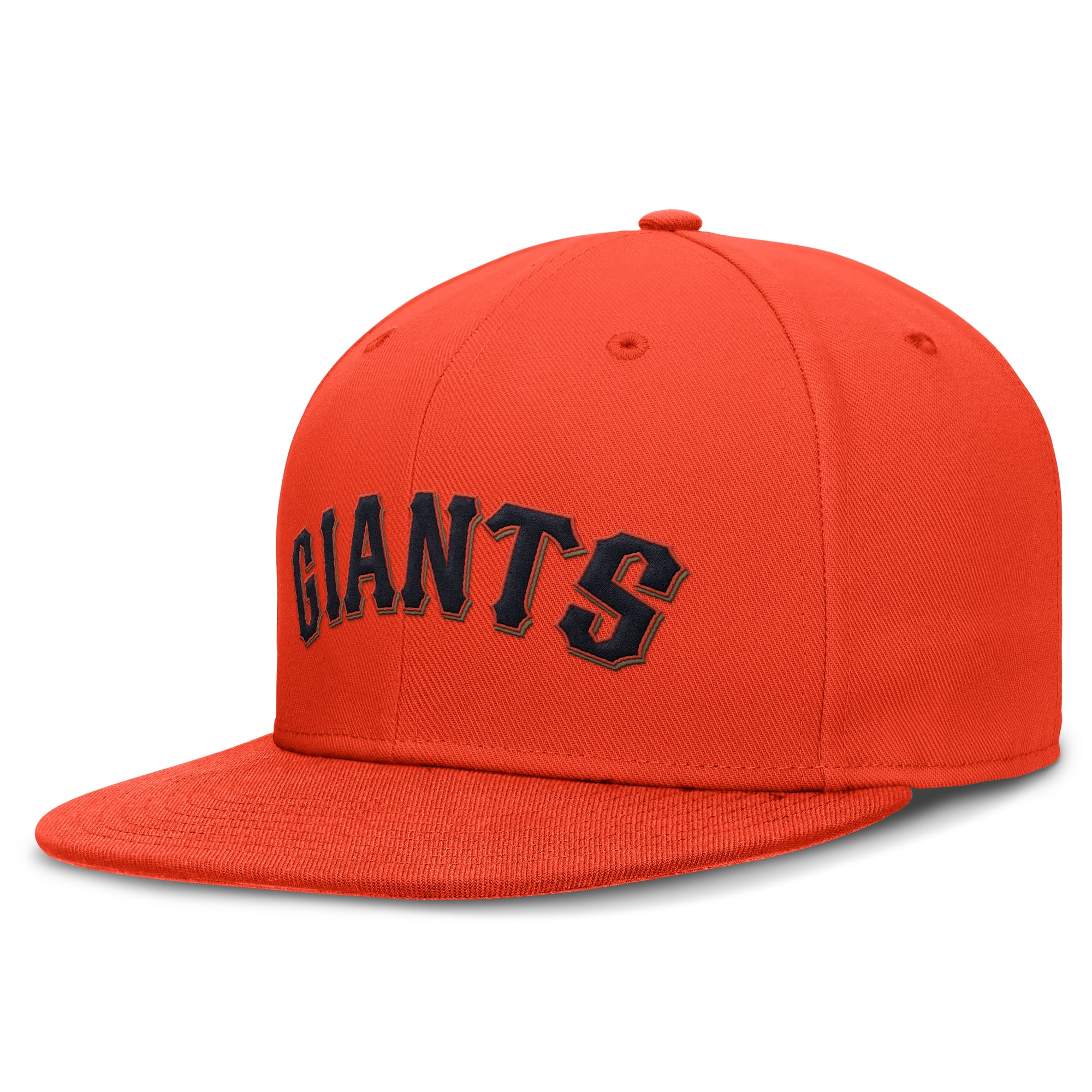 Men's Nike Orange San Francisco Giants Wordmark Dri-FIT Round Bill True Fitted Hat