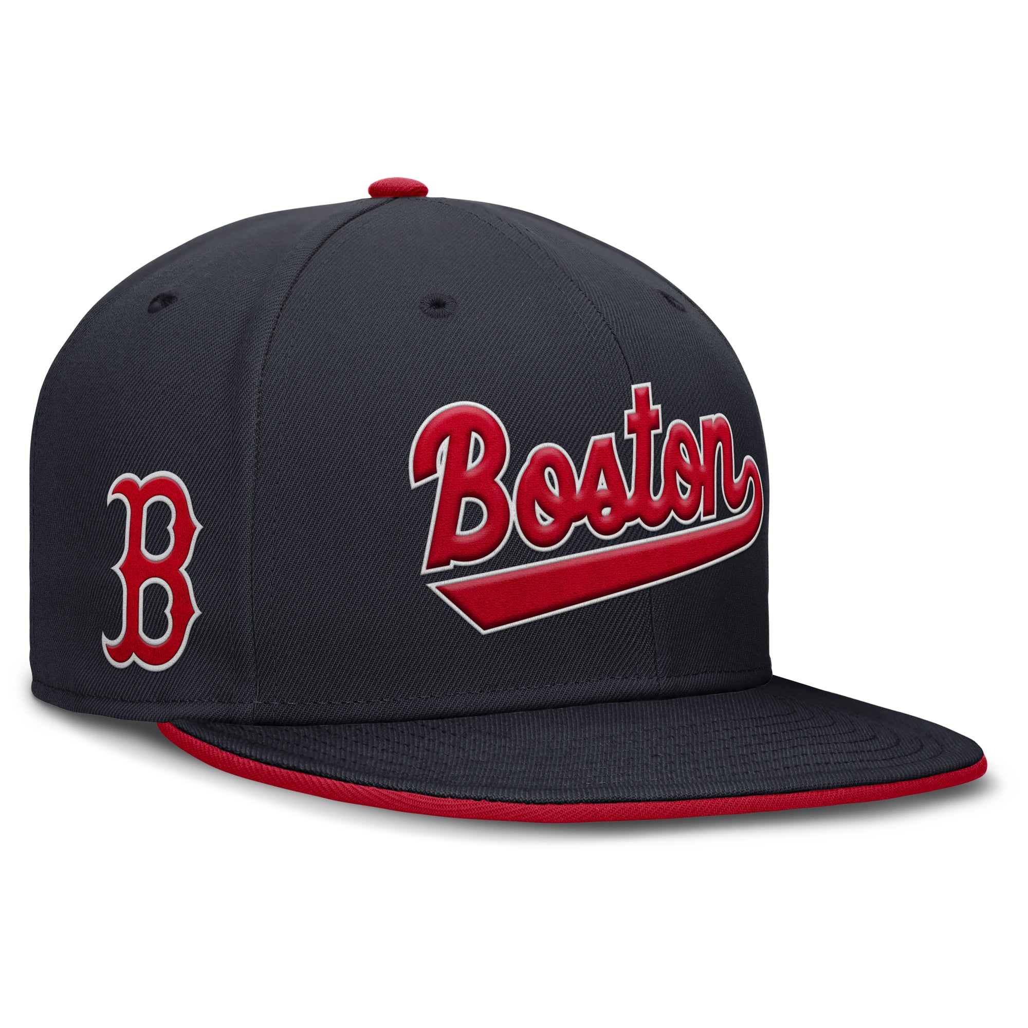Men's Nike Navy Boston Red Sox Primetime Dri-FIT Round Bill True Fitted Hat
