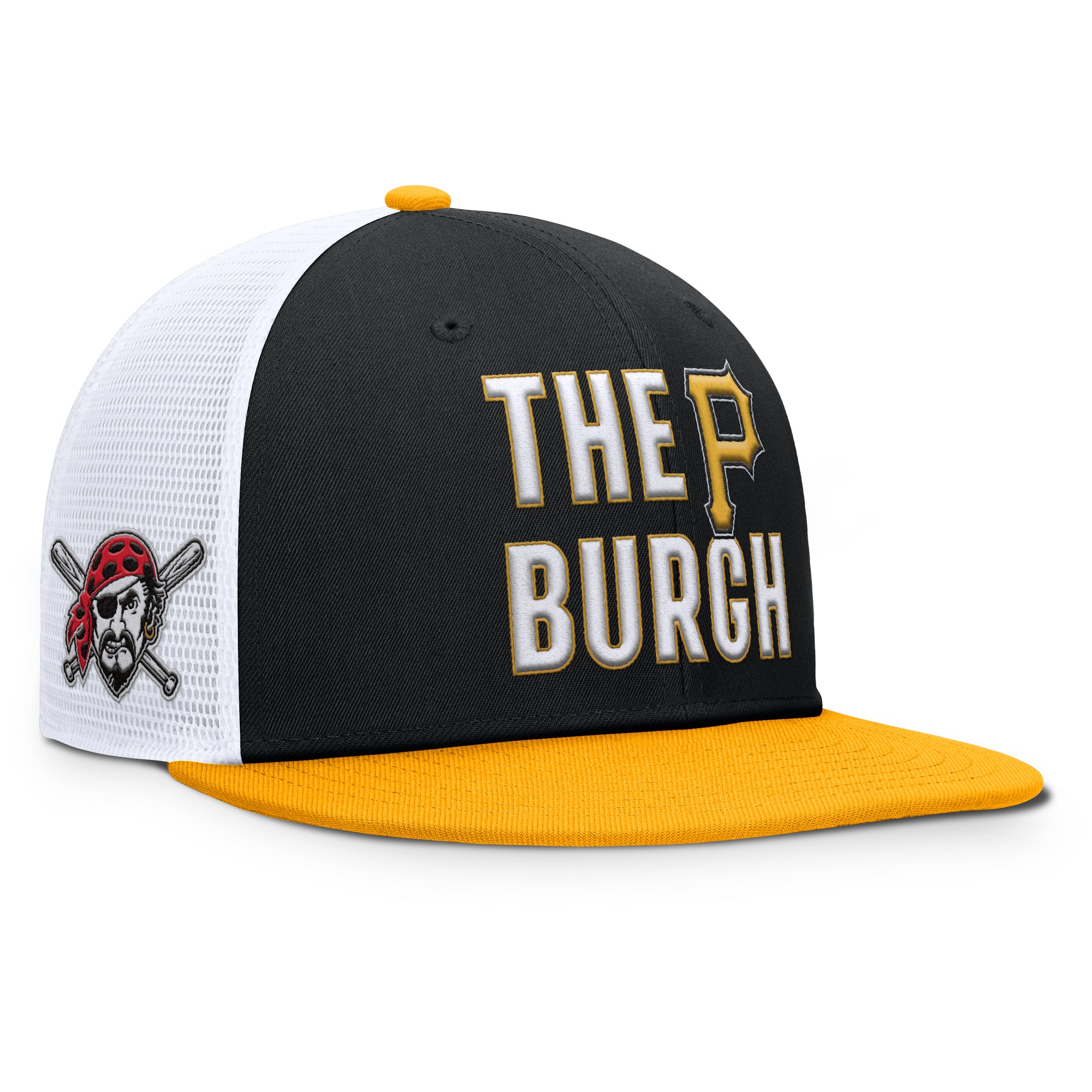 Men's Nike  Black Pittsburgh Pirates Pro Trucker Snapback Hat