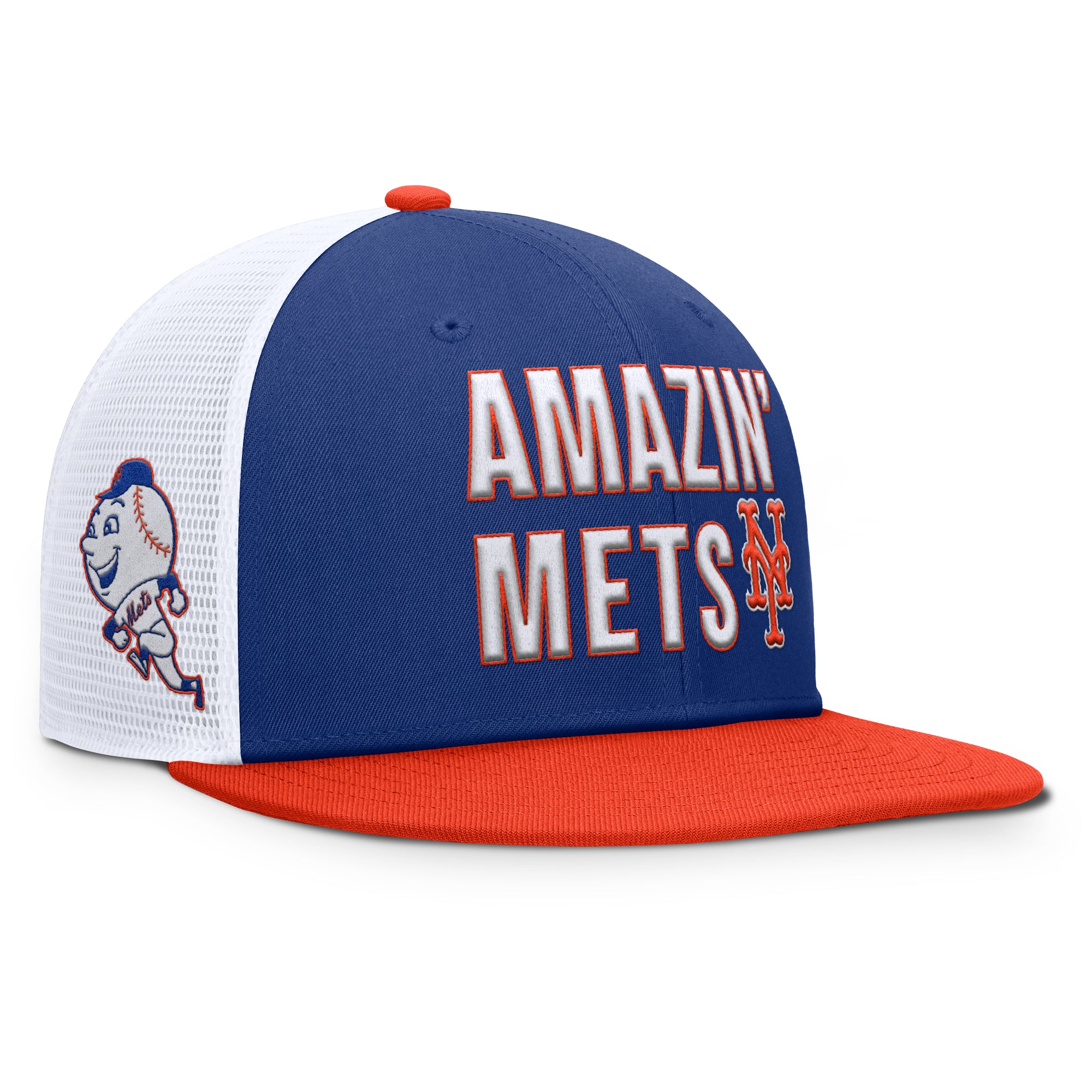 Men's Nike  Blue New York Mets Pro Trucker Snapback Hat