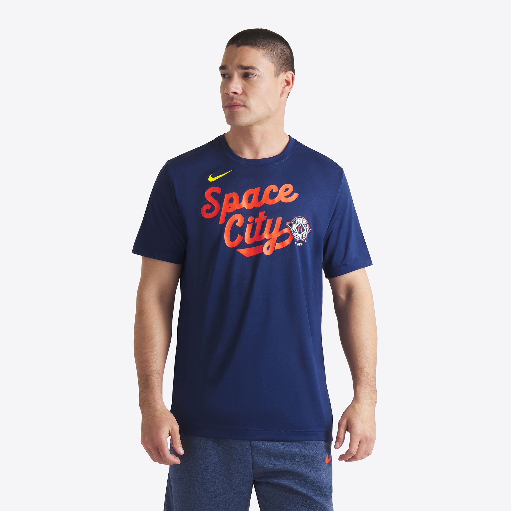 Men's Nike Navy Houston Astros 2025 City Connect Team Phrase Legend Performance T-Shirt