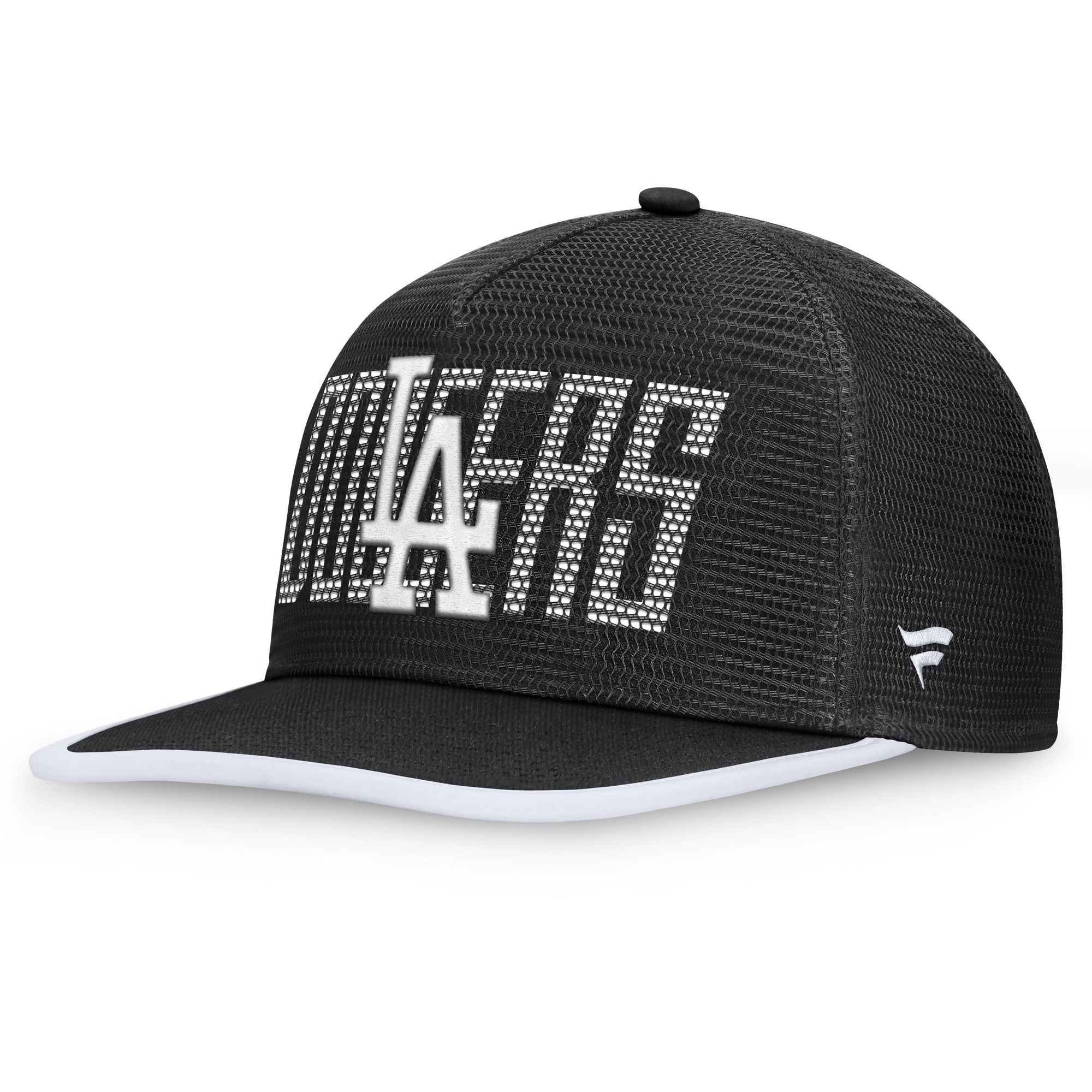 Men's Fanatics  Black Los Angeles Dodgers Let's Glow Line Drive Snapback Hat