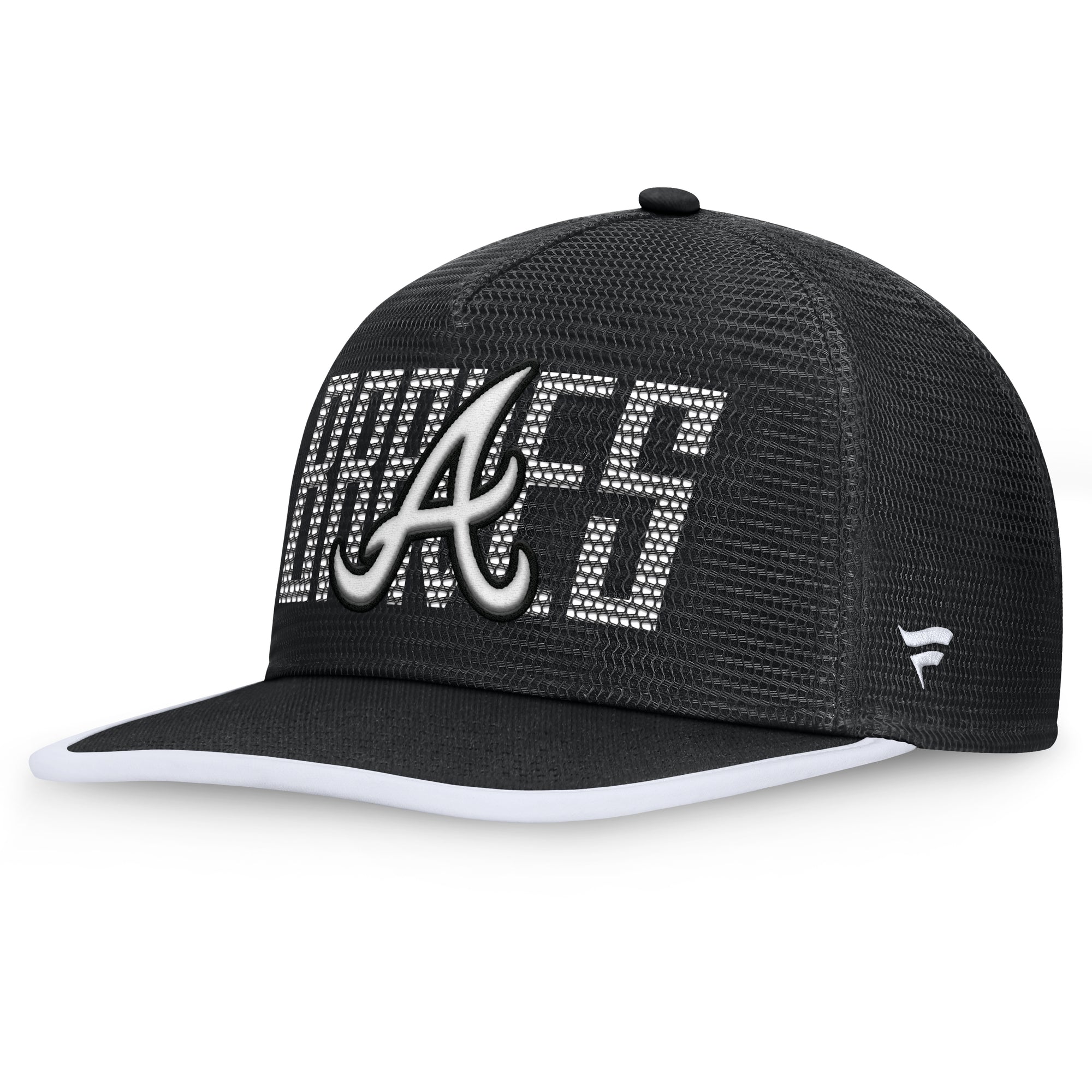 Men's Fanatics  Black Atlanta Braves Let's Glow Line Drive Snapback Hat