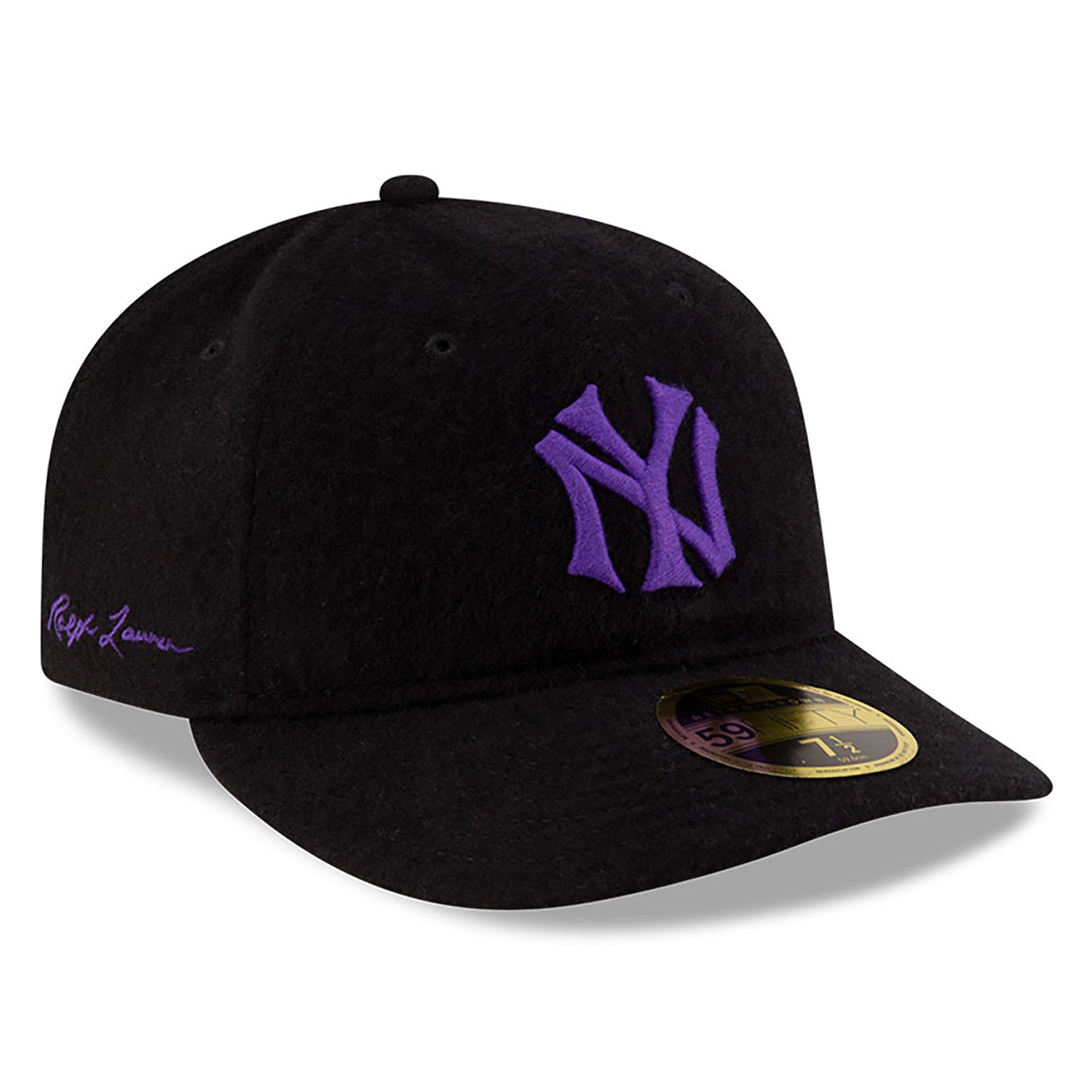 Men's New Era x Ralph Lauren Purple New York Yankees Retro Crown 59FIFTY Fitted Hat