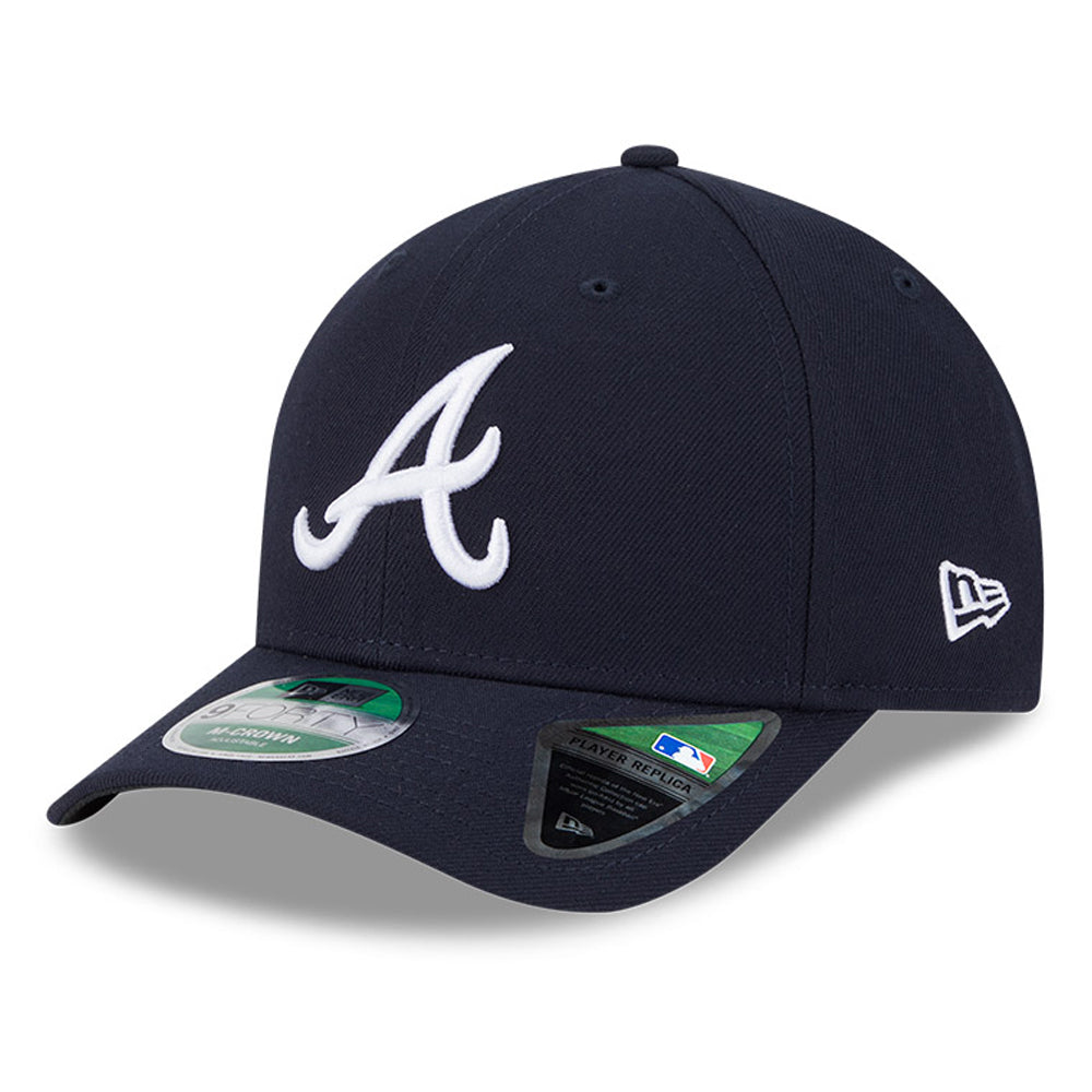 Men's New Era  Navy Atlanta Braves Player Replica 9FORTY Adjustable Hat