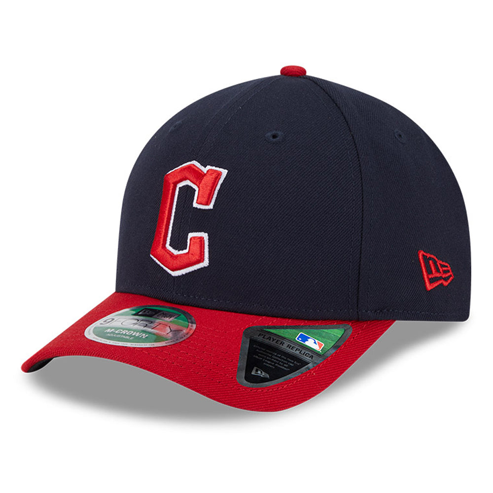 Men's New Era  Navy Cleveland Guardians Player Replica 9FORTY Adjustable Hat