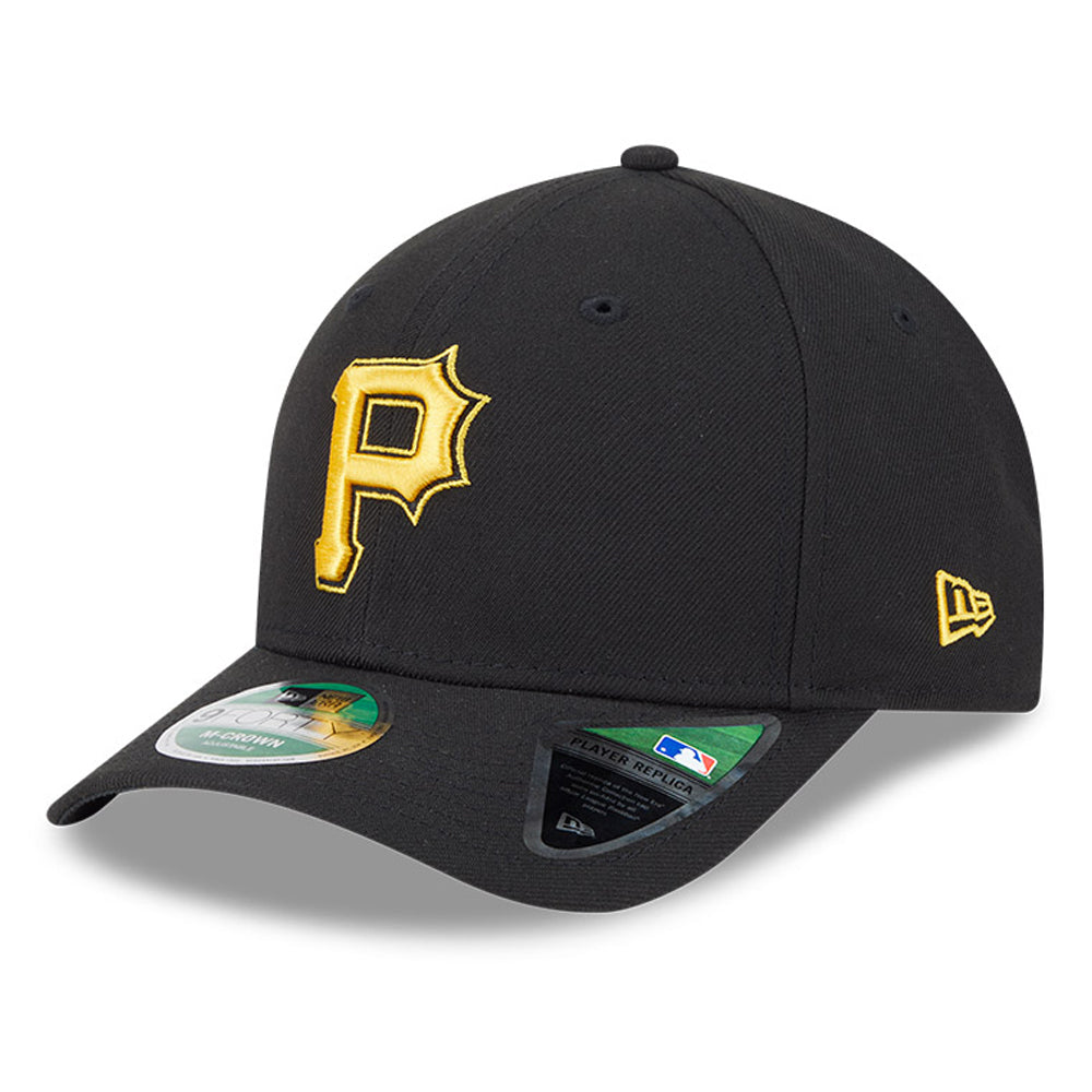 Men's New Era  Black Pittsburgh Pirates Player Replica 9FORTY Adjustable Hat