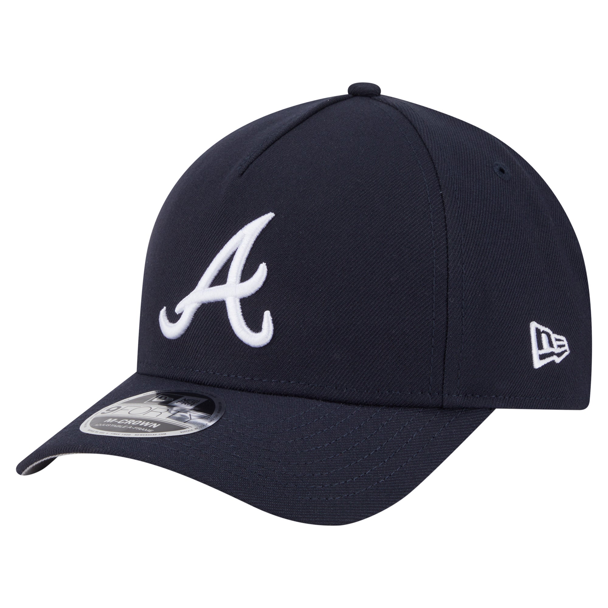 Men's New Era  Navy Atlanta Braves 9FORTY M-Crown Adjustable Hat