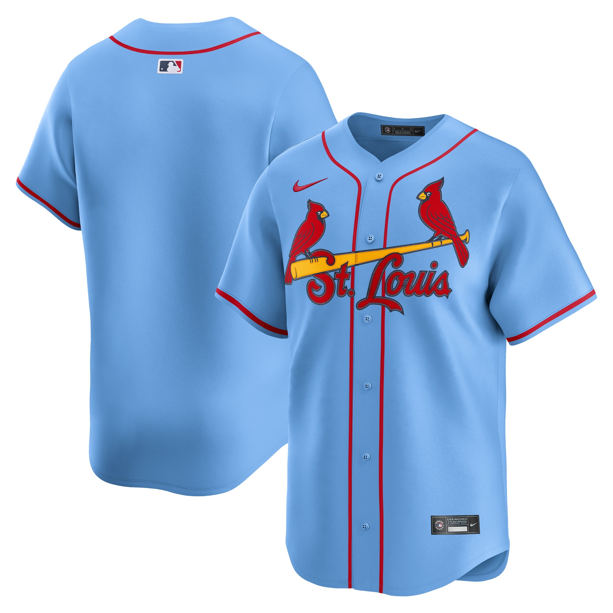 Men's Nike Light Blue St. Louis Cardinals Alternate Limited Jersey