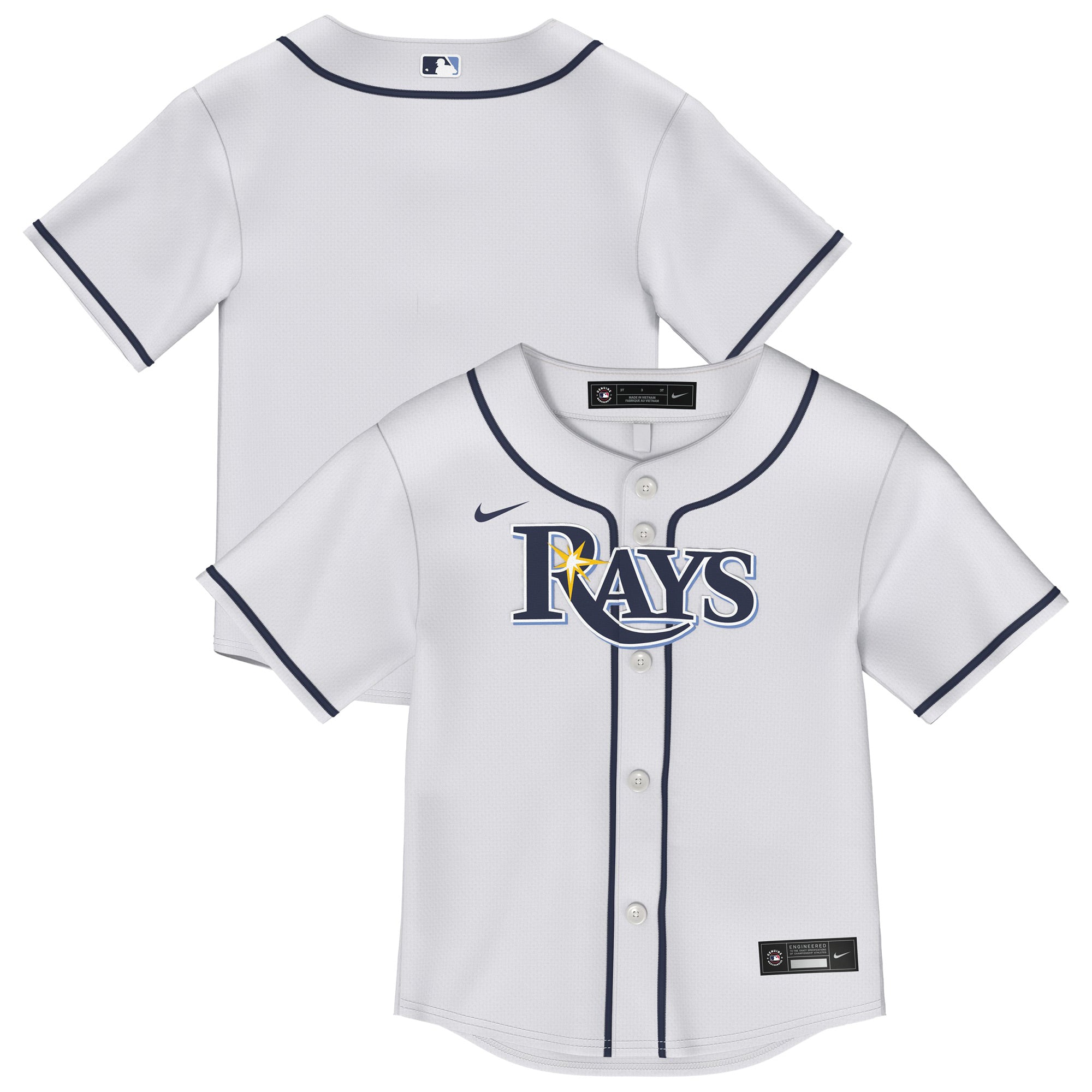 Infant White Tampa Bay Rays Home Replica Jersey