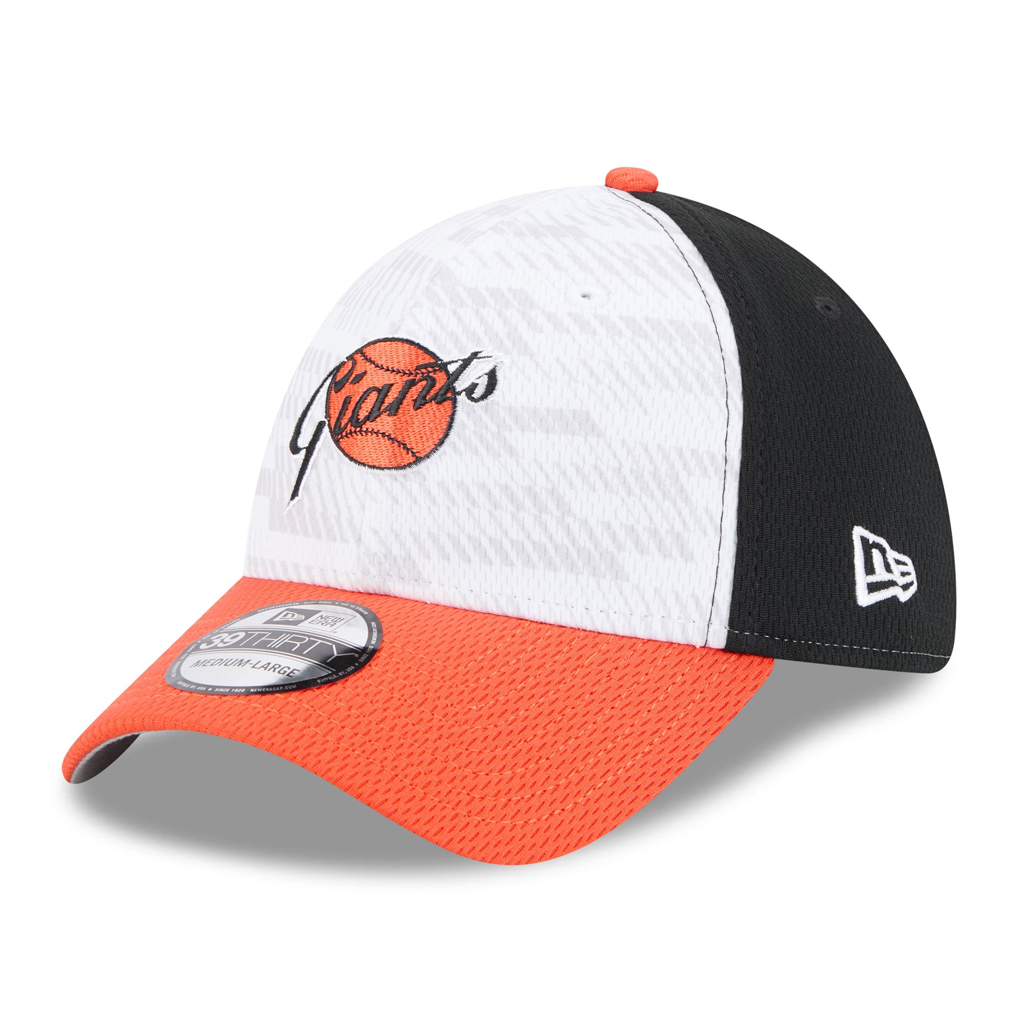 Men's New Era Black/Orange San Francisco Giants 2025 MLB Clubhouse 39THIRTY Flex Hat
