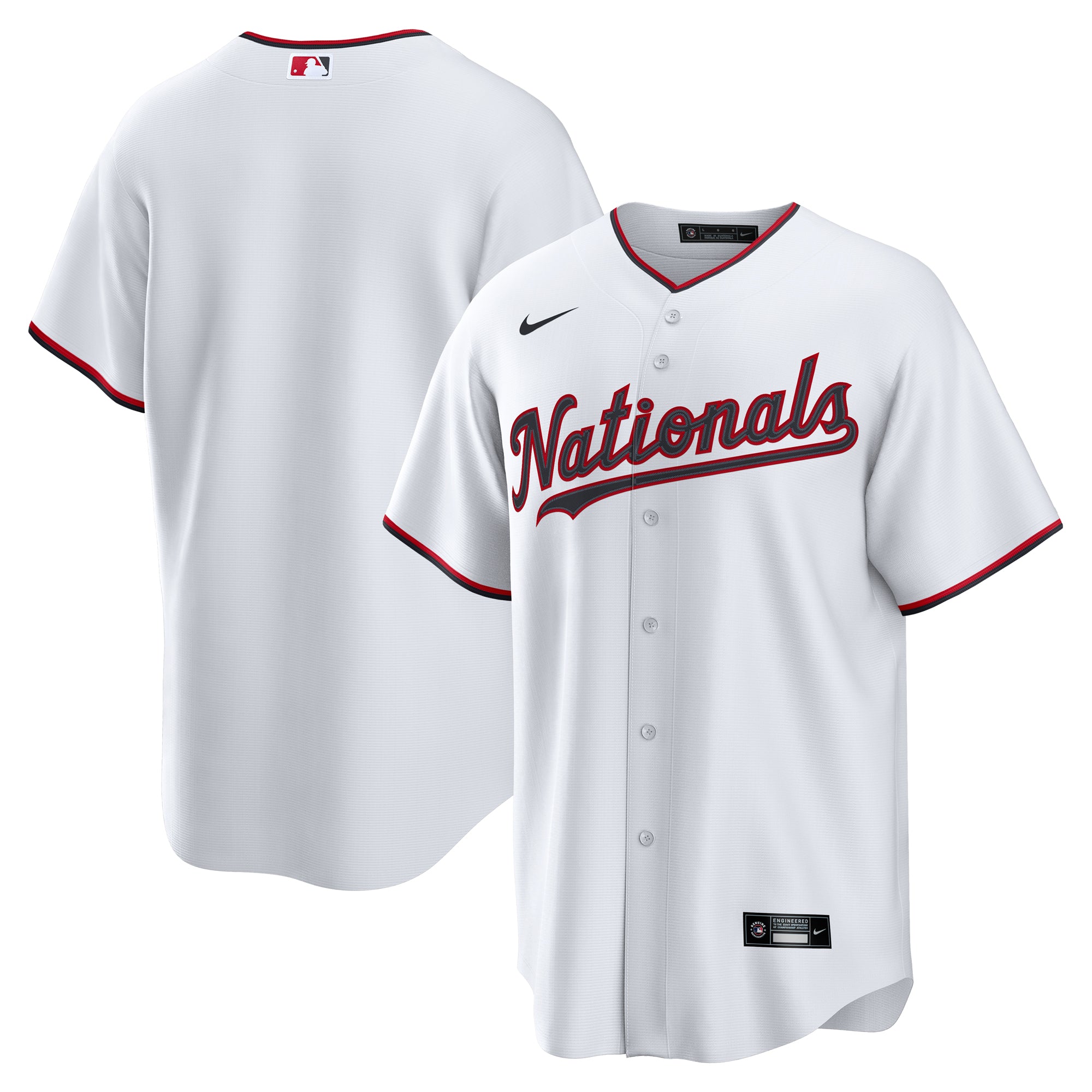 Men's Nike  White Washington Nationals Home Replica Jersey