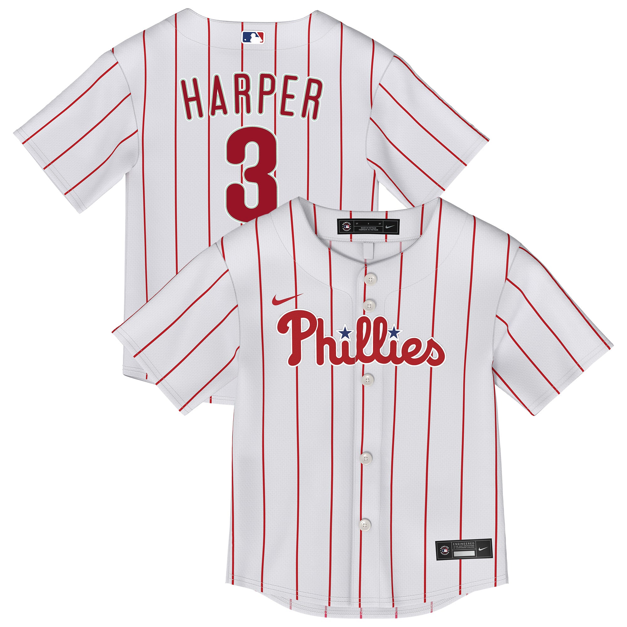 Infant Nike Bryce Harper White Philadelphia Phillies Home Replica Jersey