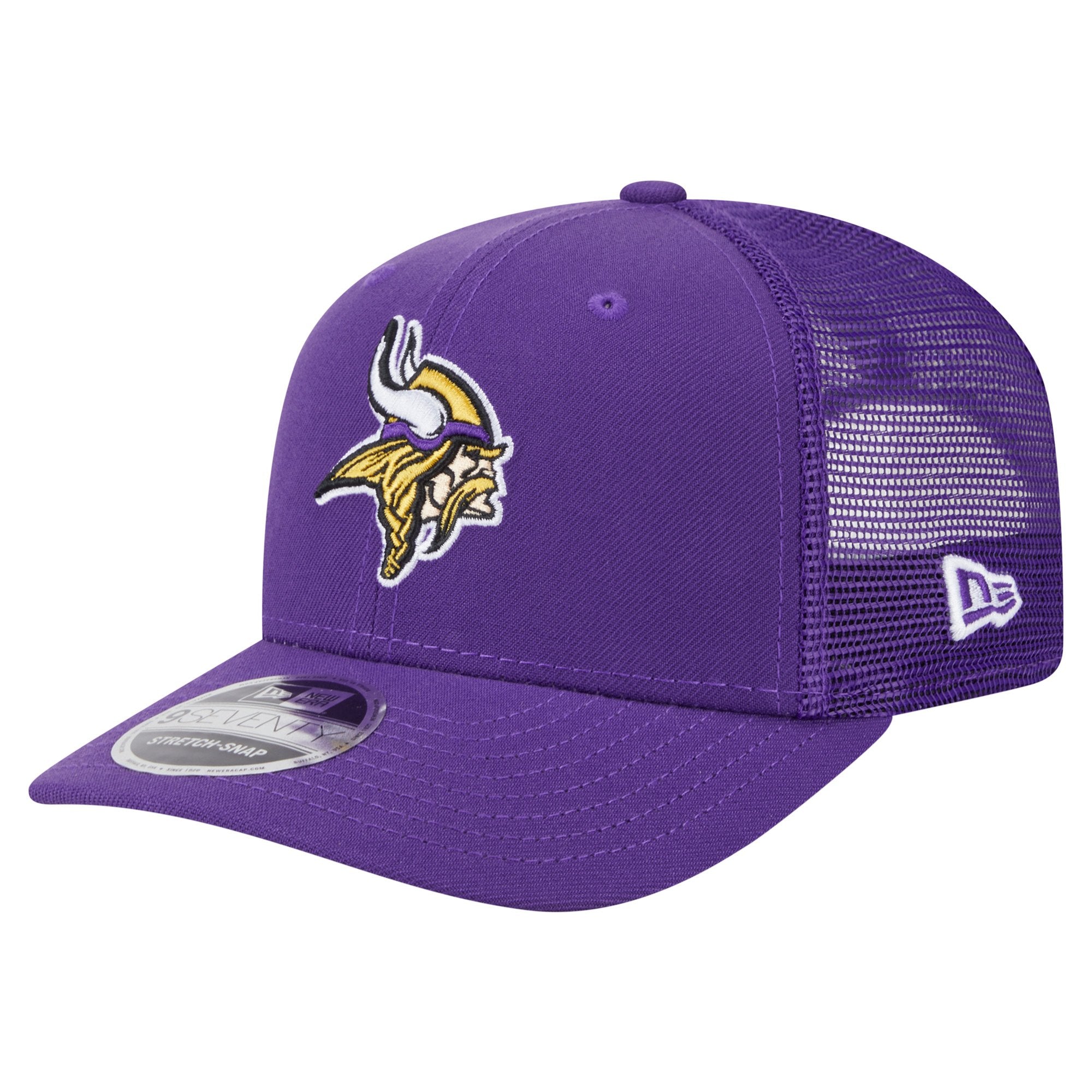 Men's New Era Purple Minnesota Vikings Main Trucker 9SEVENTY Stretch-Snap Hat
