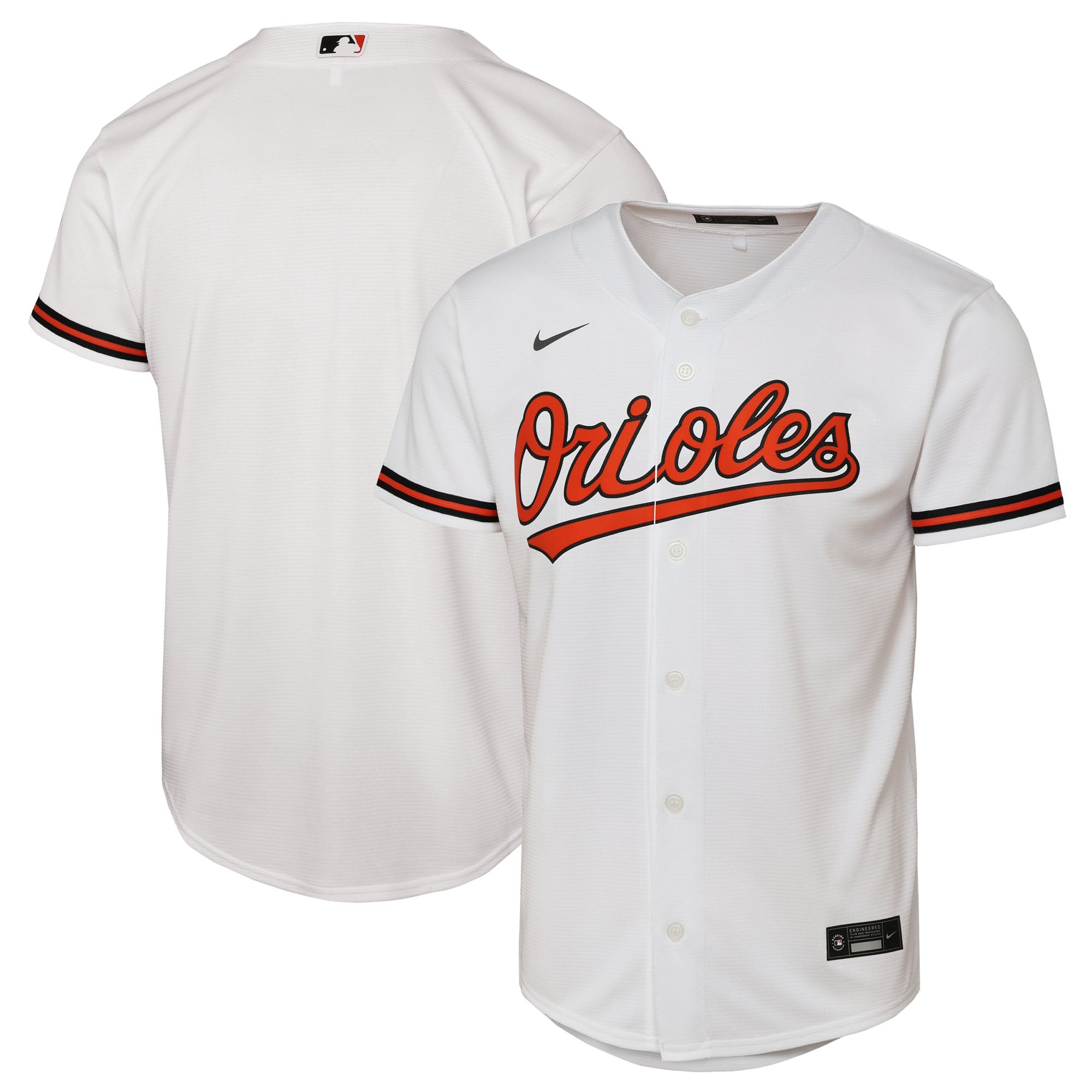 Youth Nike  White Baltimore Orioles Home Replica Jersey