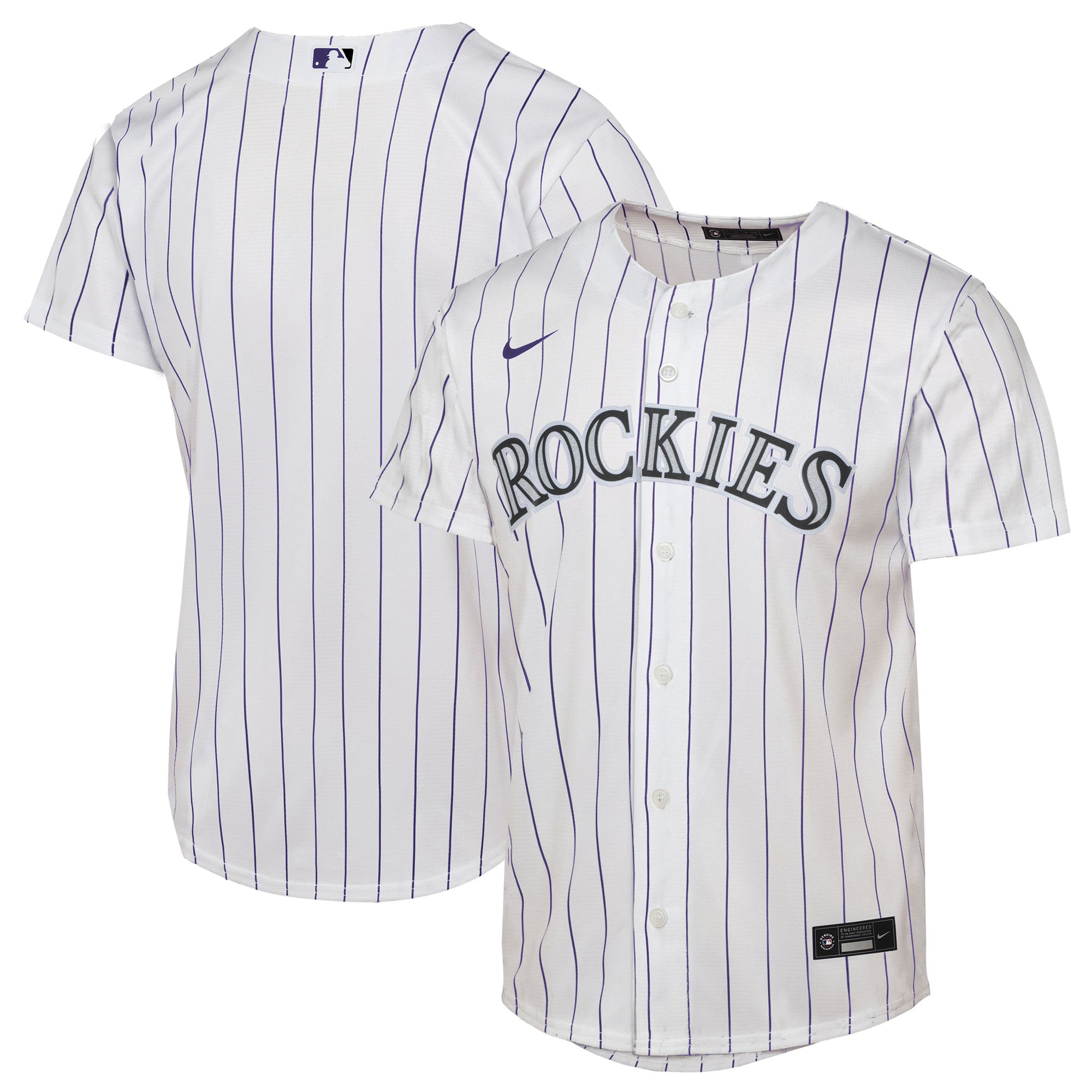 Youth Nike  White Colorado Rockies Home Replica Jersey