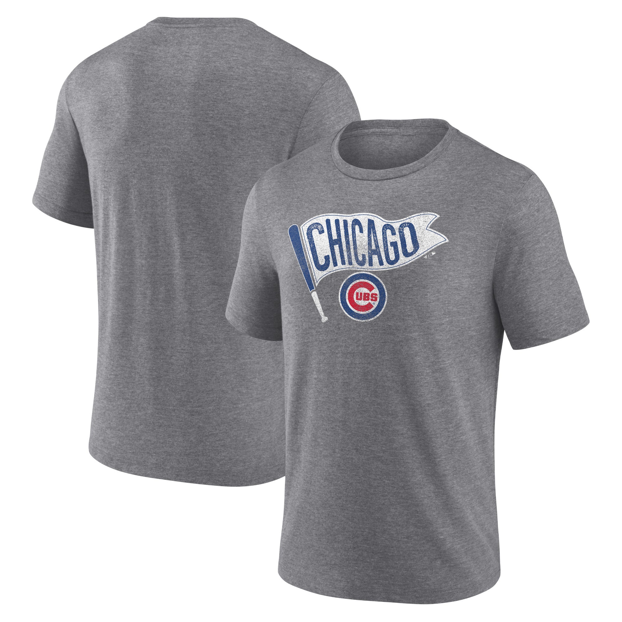 Men's Heather Gray Chicago Cubs Hometown Collection Those Cubbies Tri-Blend T-Shirt