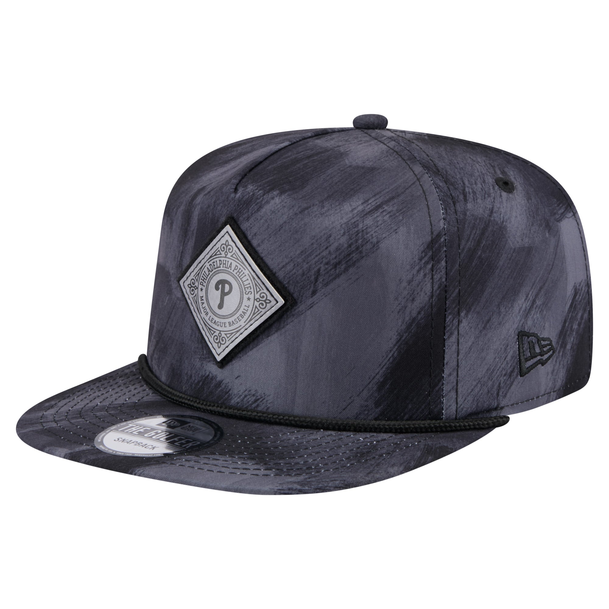 Men's New Era Navy Philadelphia Phillies Printed Golfer Snapback Hat