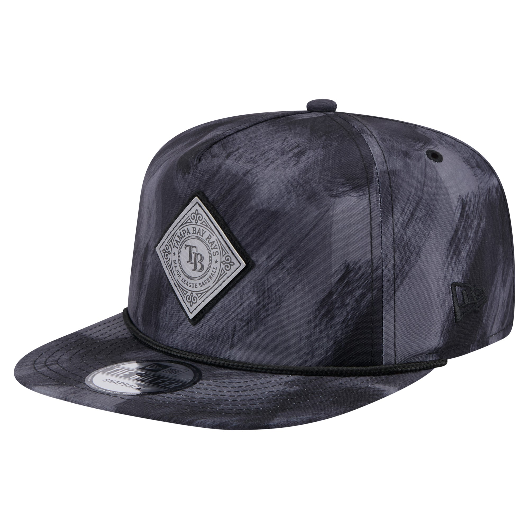 Men's New Era Navy Tampa Bay Rays Printed Golfer Snapback Hat