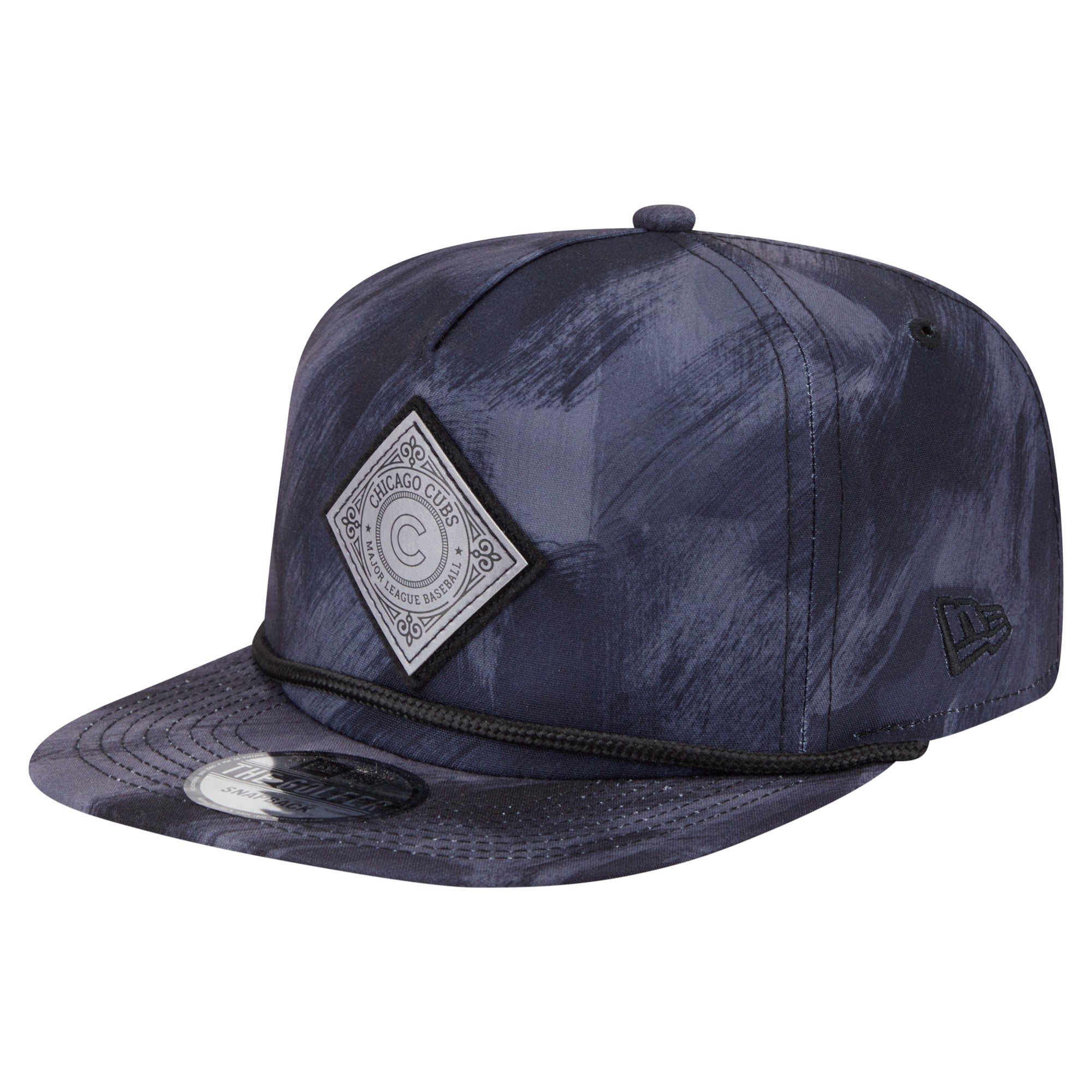 Men's New Era Navy Chicago Cubs Printed Golfer Snapback Hat