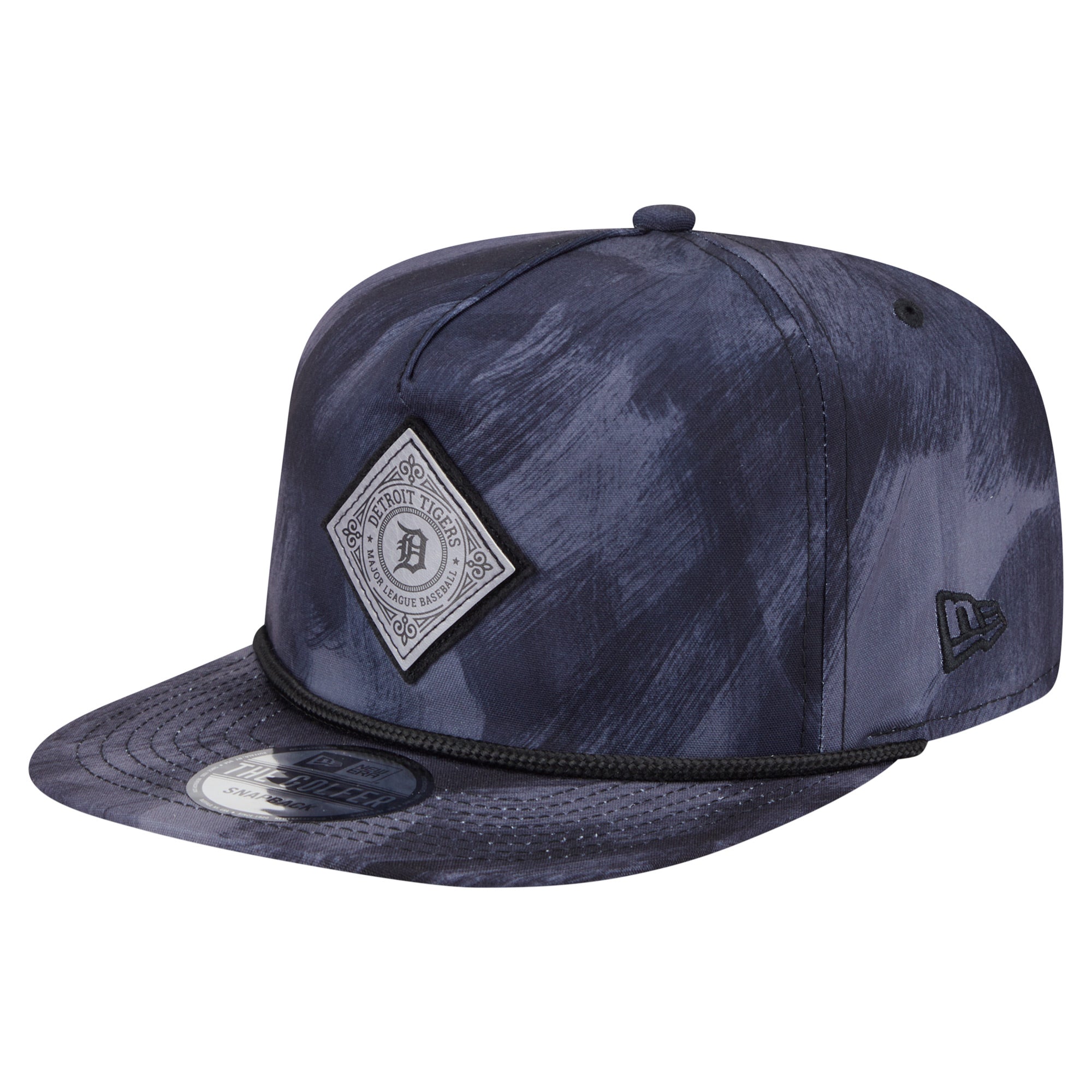 Men's New Era Navy Detroit Tigers Printed Golfer Snapback Hat