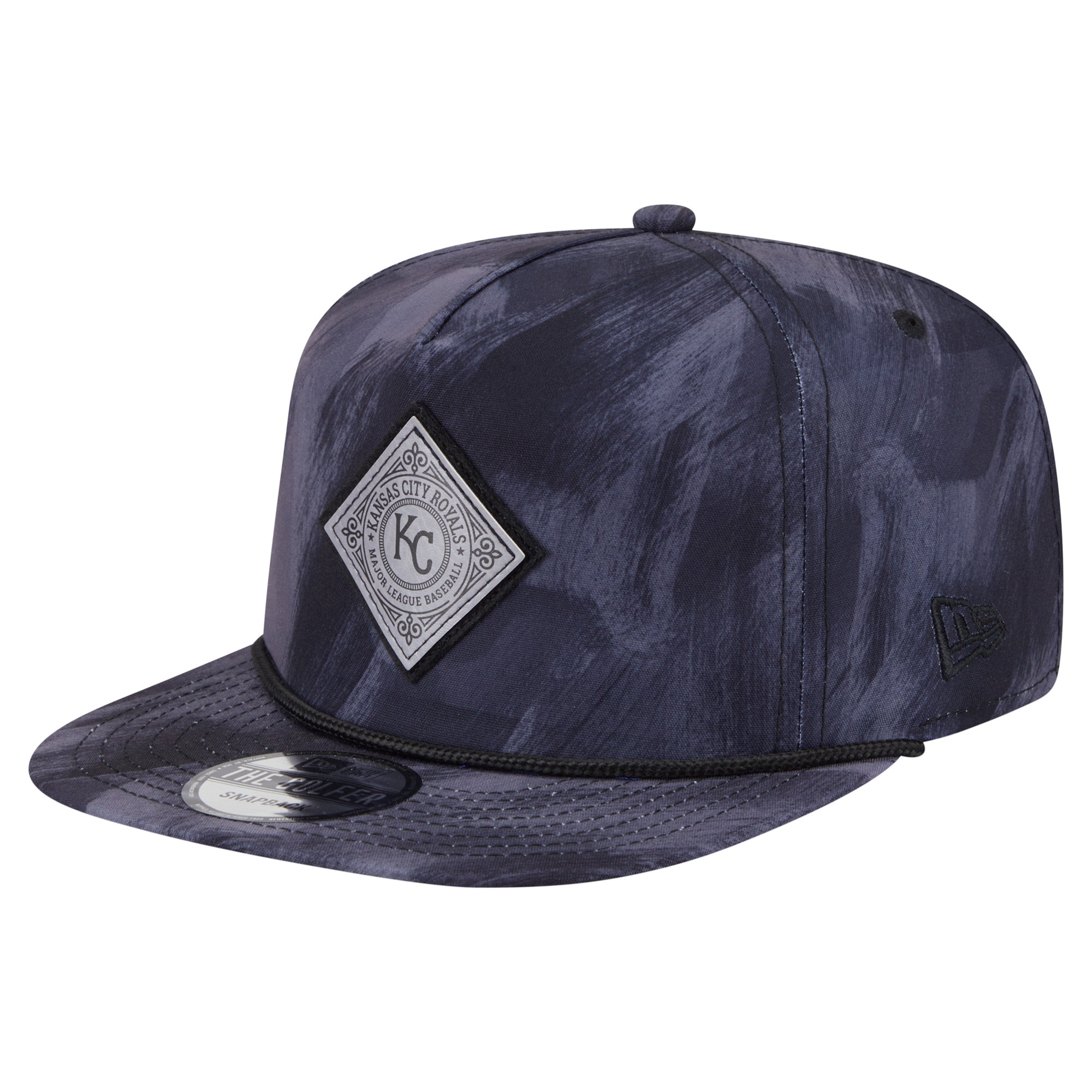 Men's New Era Navy Kansas City Royals Printed Golfer Snapback Hat