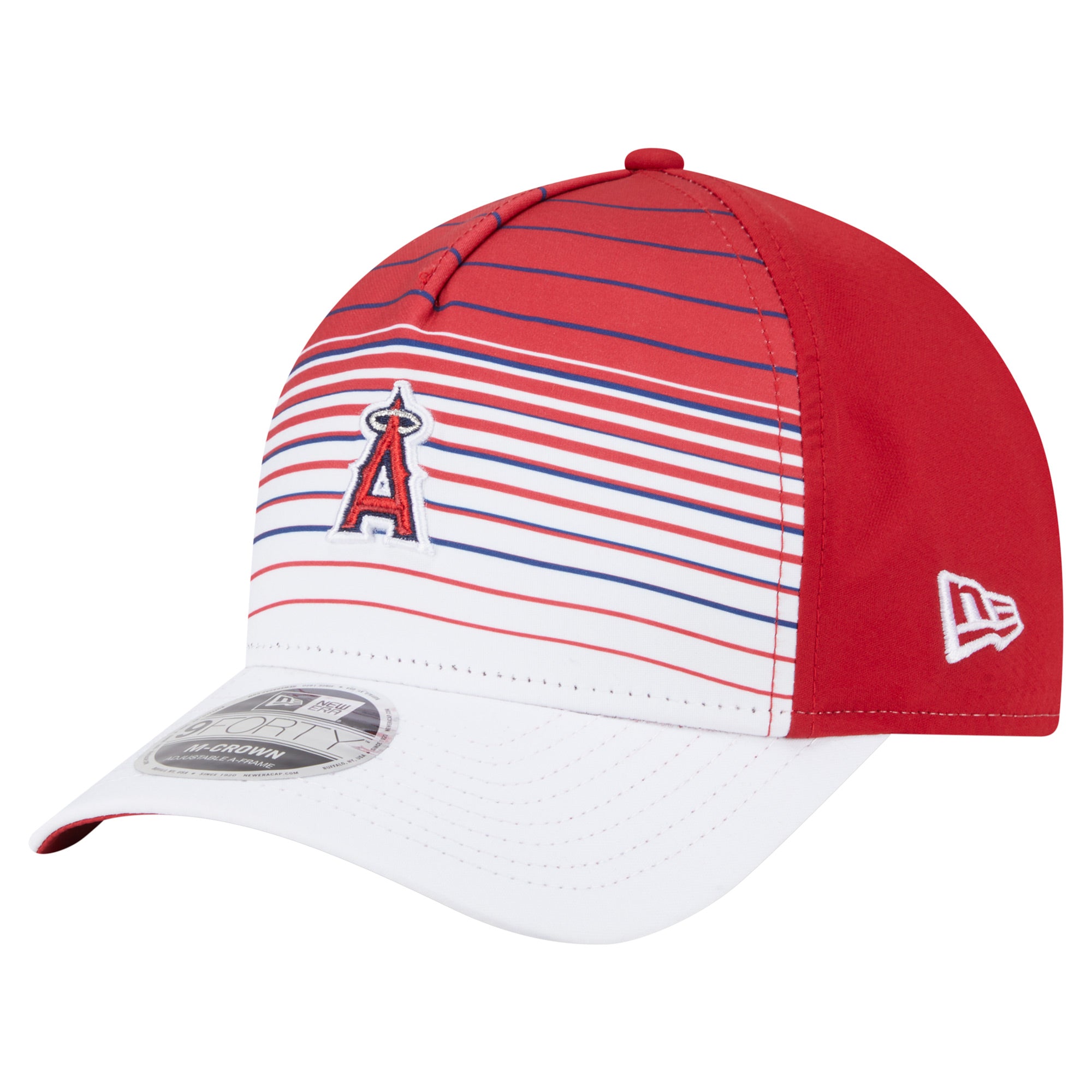 Men's New Era  Red Los Angeles Angels Gradient 9FORTY M-Crown Adjustable Hat