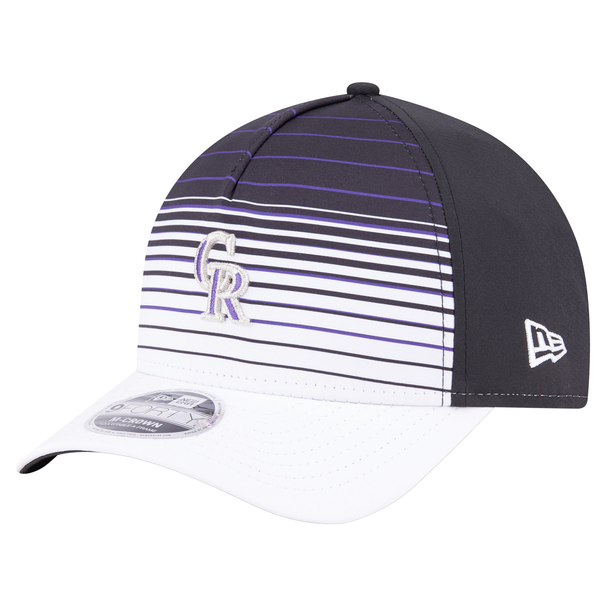 Men's New Era  Black Colorado Rockies Gradient 9FORTY M-Crown Adjustable Hat