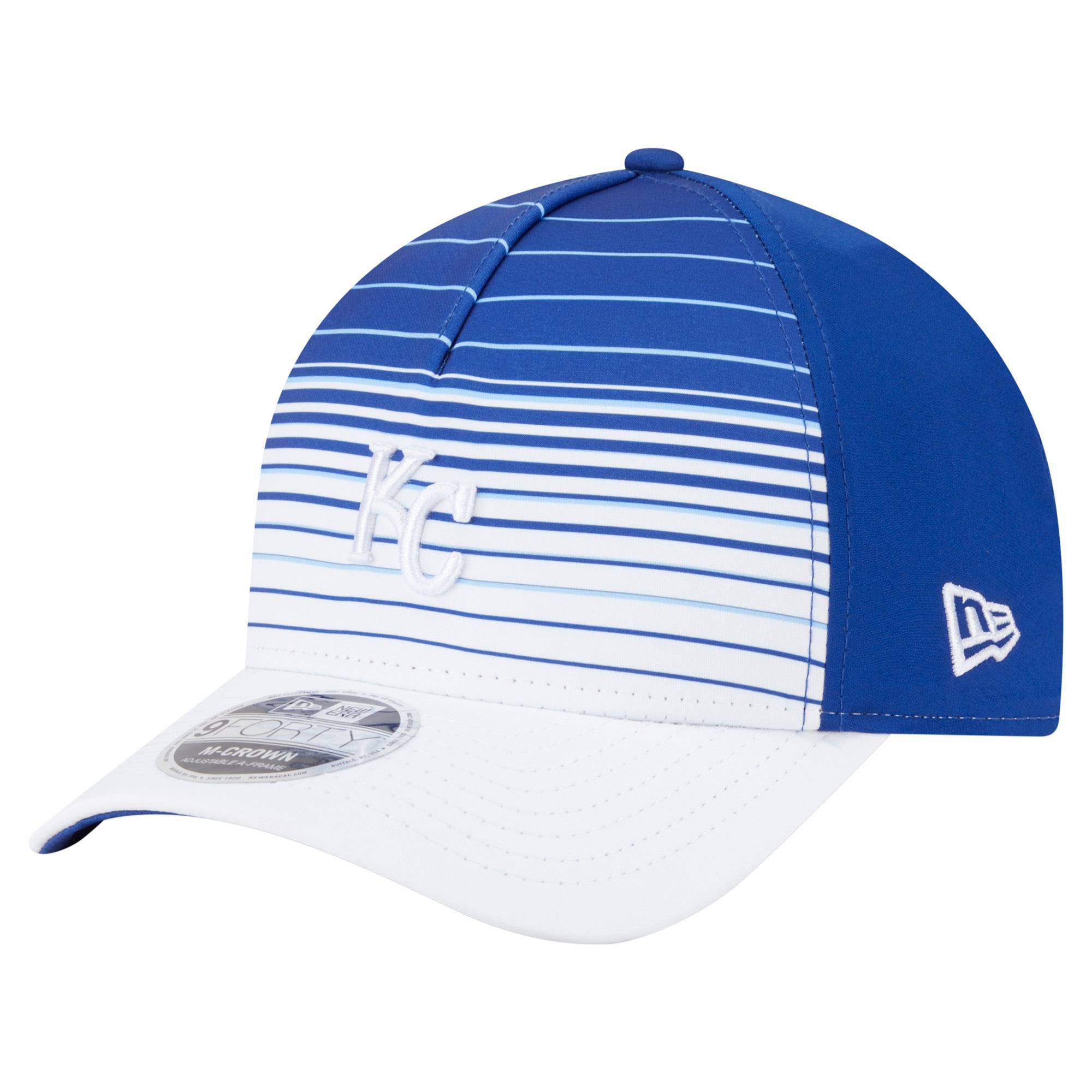 Men's New Era  Royal Kansas City Royals Gradient 9FORTY M-Crown Adjustable Hat