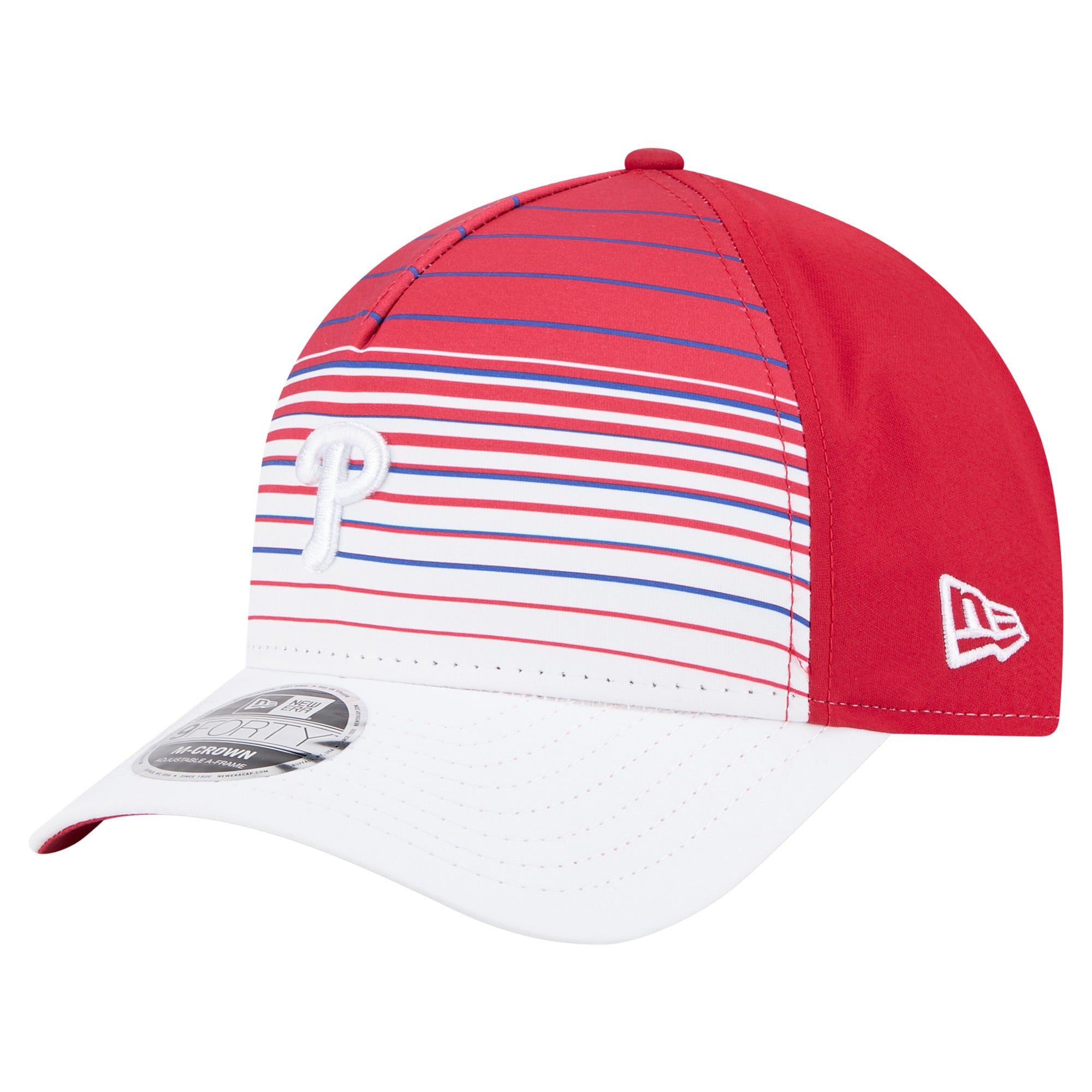 Men's New Era  Red Philadelphia Phillies Gradient 9FORTY M-Crown Adjustable Hat