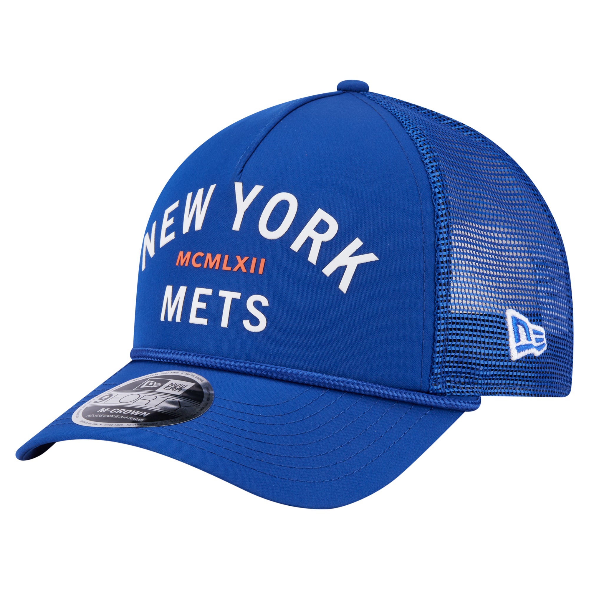 Men's New Era  Royal New York Mets Minimalist 9FORTY A-Frame Adjustable Hat